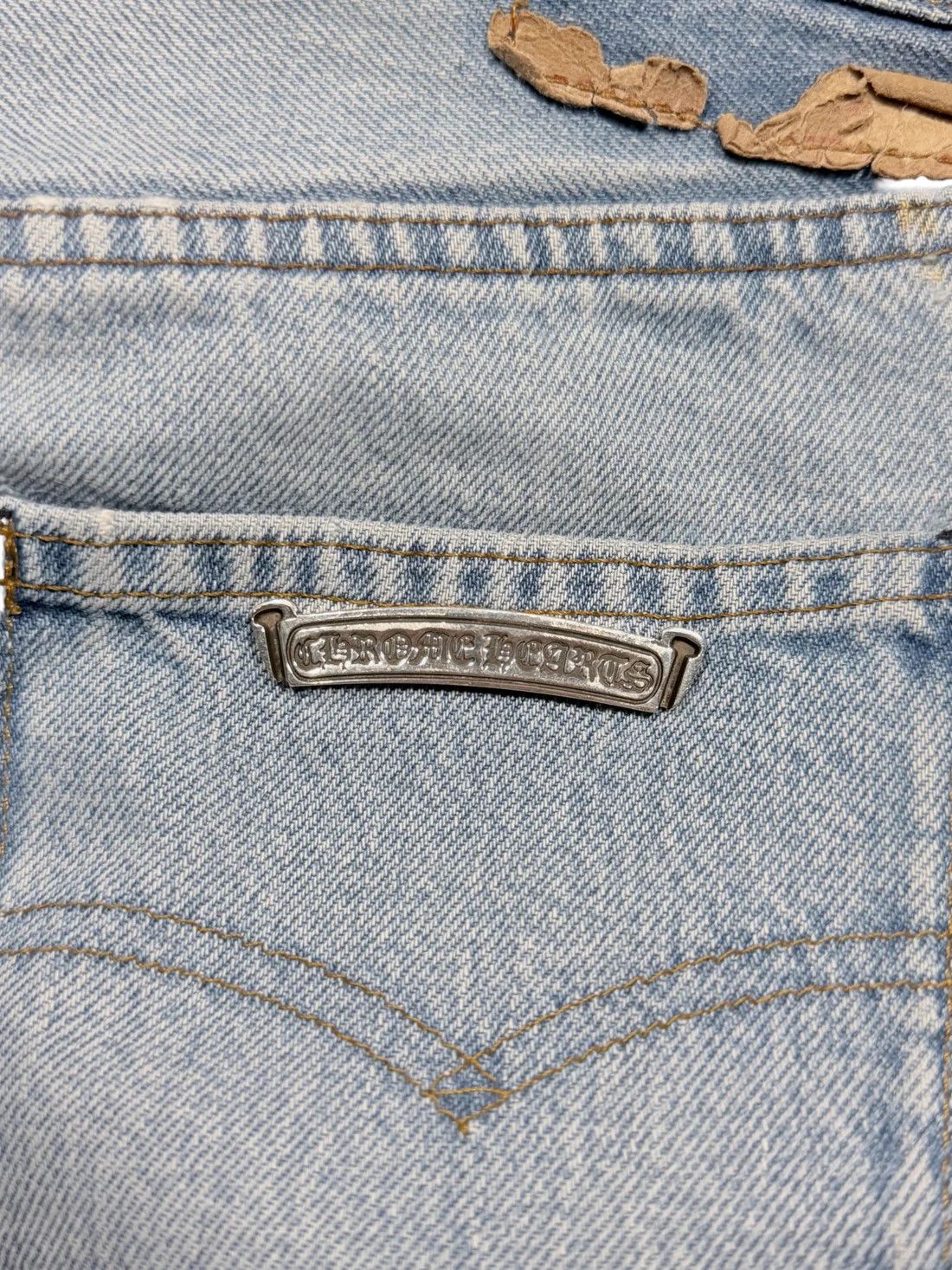 Chrome Hearts Green Alligator Cross Patch Levis 501 Jeans Size 29" - 11 Thumbnail