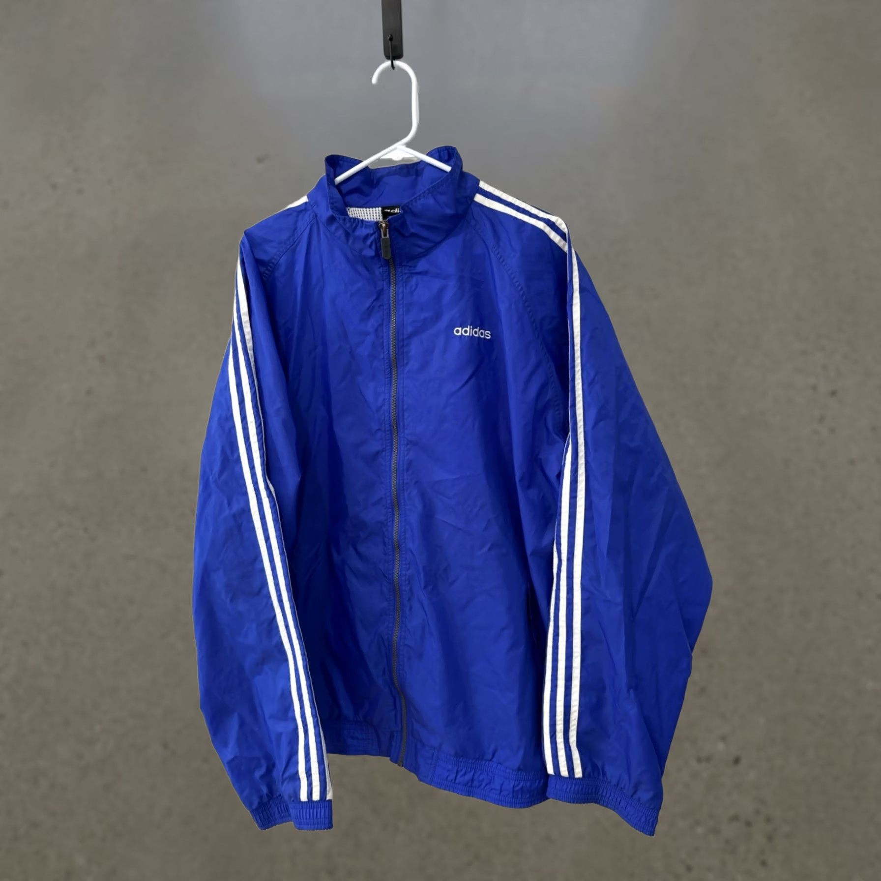 Adidas Vintage Adidas Team Track Jacket Size 2XL Mens Black Nylon 