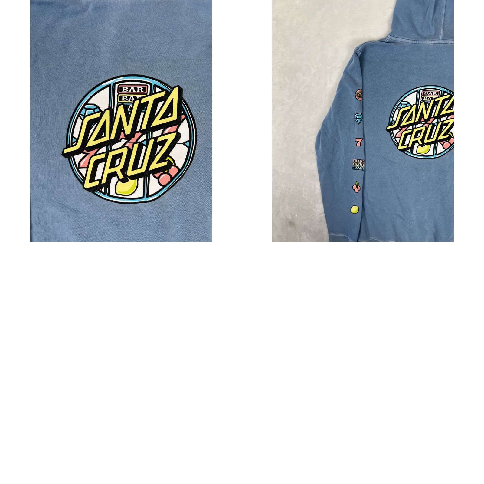 Vintage VINTAGE Santa Cruz Hoodie Sweatshirt Mens S Slot Machine Logo Double Side Shirt Size US S / EU 44-46 / 1 - 8 Thumbnail
