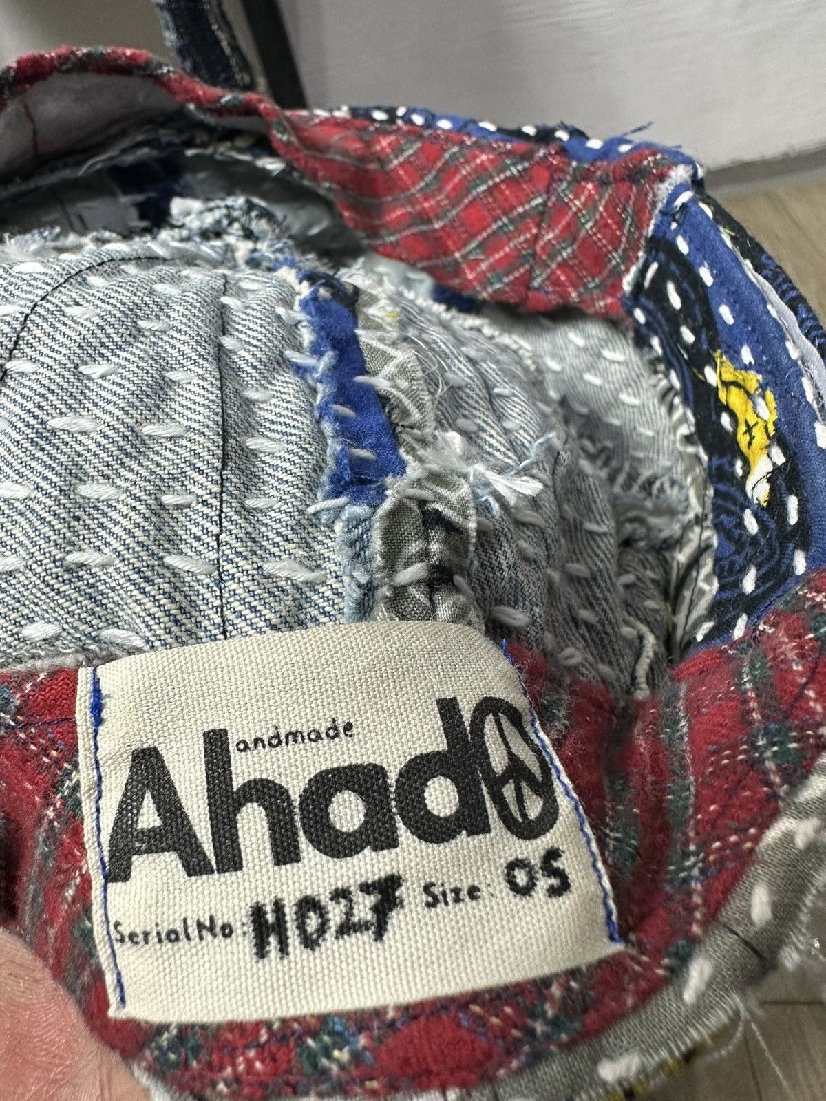Art Comes First × Handmade Custom Made Distressed Paisley Patchwork Boro hats Size ONE SIZE - 13 Thumbnail