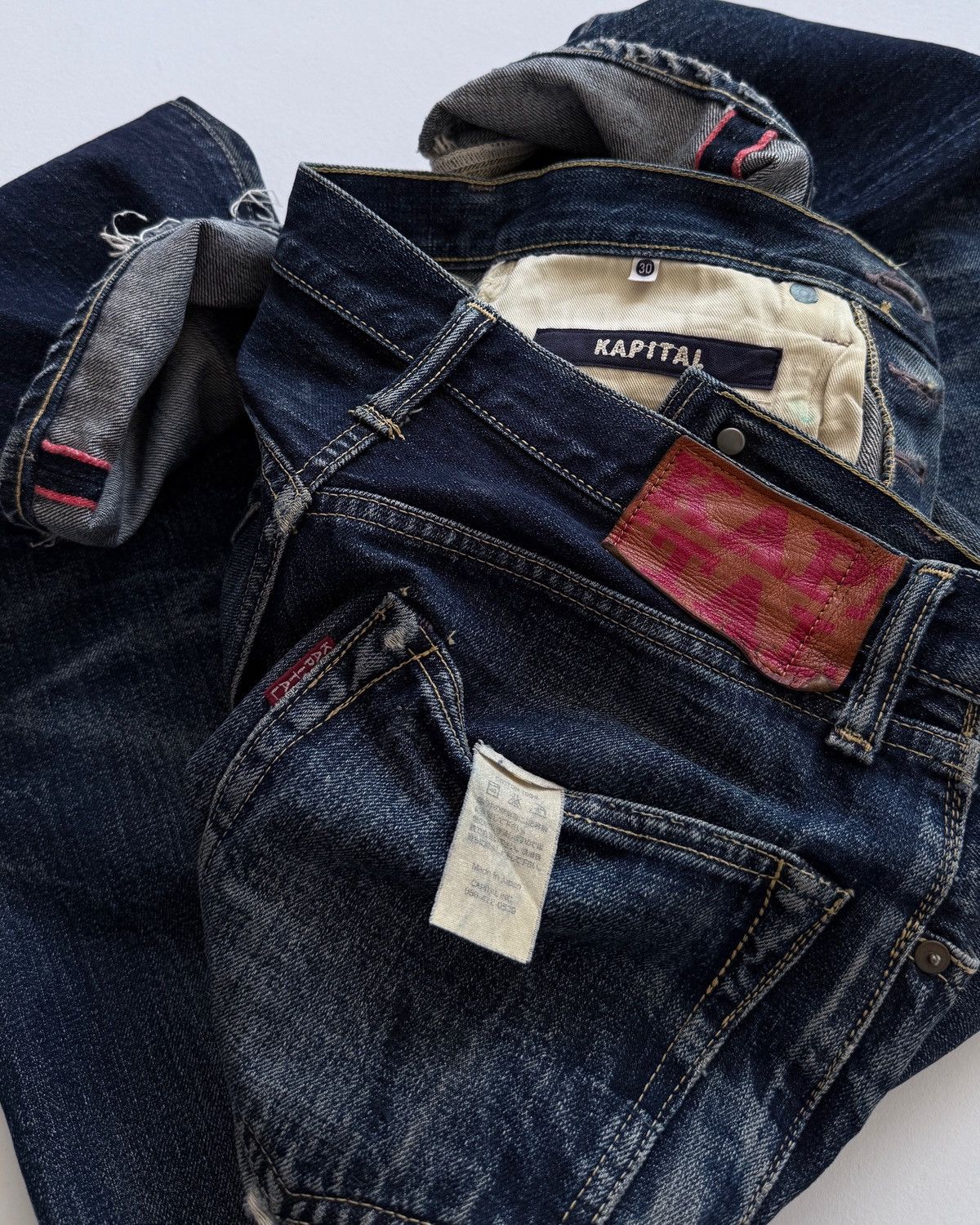 VINTAGE KAPITAL RED SELVEDGE DENIM
