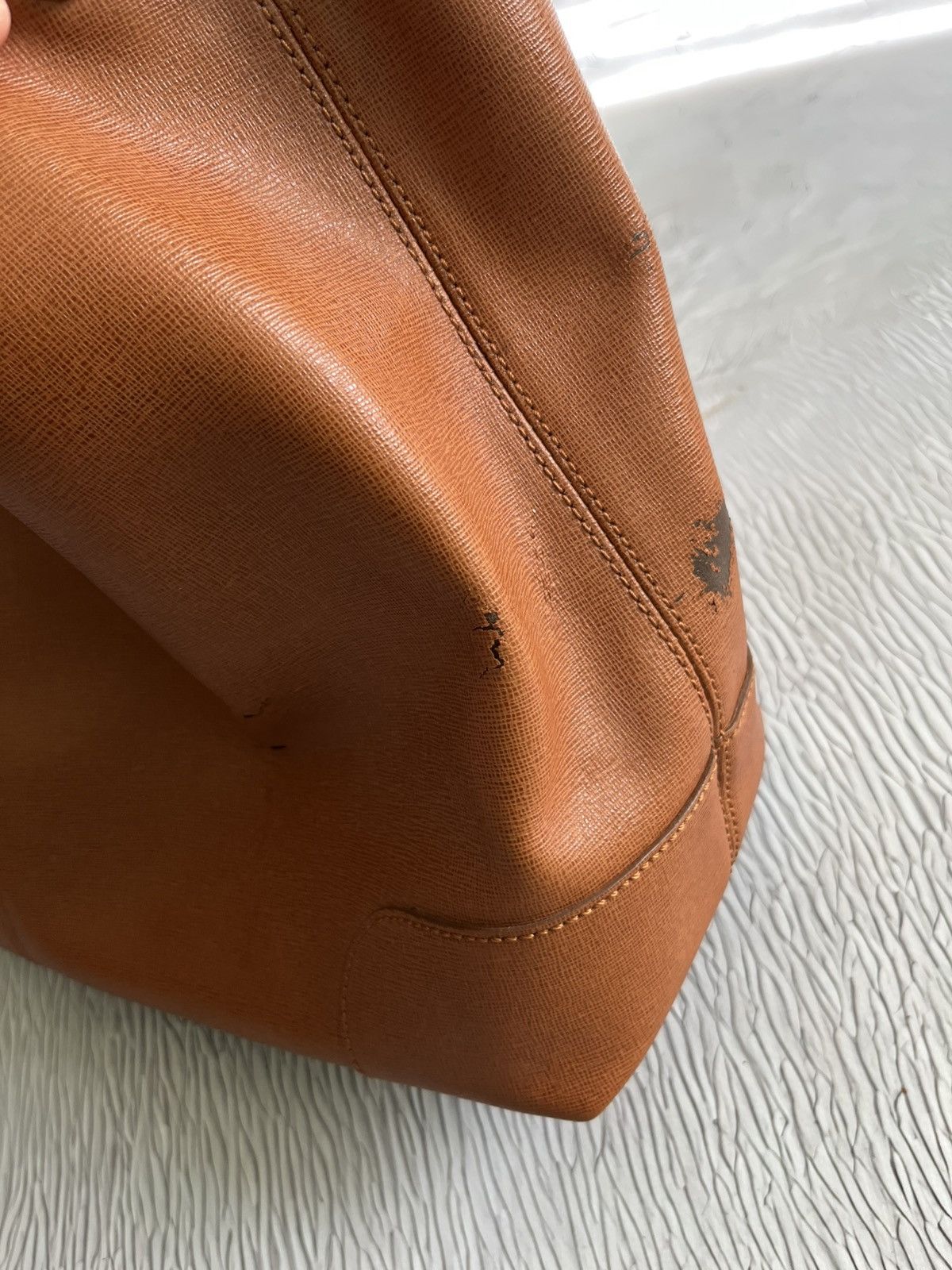 Fendi Fendi Brown Leather Chameleon Shopping Tote Bag Luxury Size ONE SIZE - 8 Thumbnail