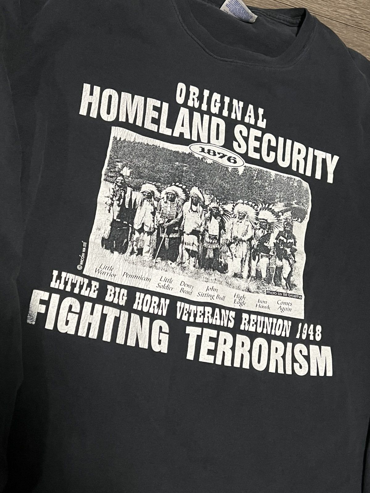 Vintage Vintage Y2k Homeland Security Long Sleeve Tee Size US XL / EU 56 / 4 - 4 Thumbnail