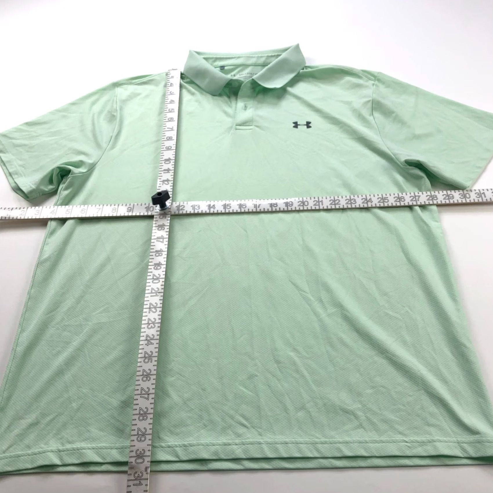 Under Armour Under Armour Polo Shirt Golf Solid Green 2XL Mens Shirt Polo SS Button Performance Polo XL? Size US XXL / EU 58 / 5 - 2 Thumbnail