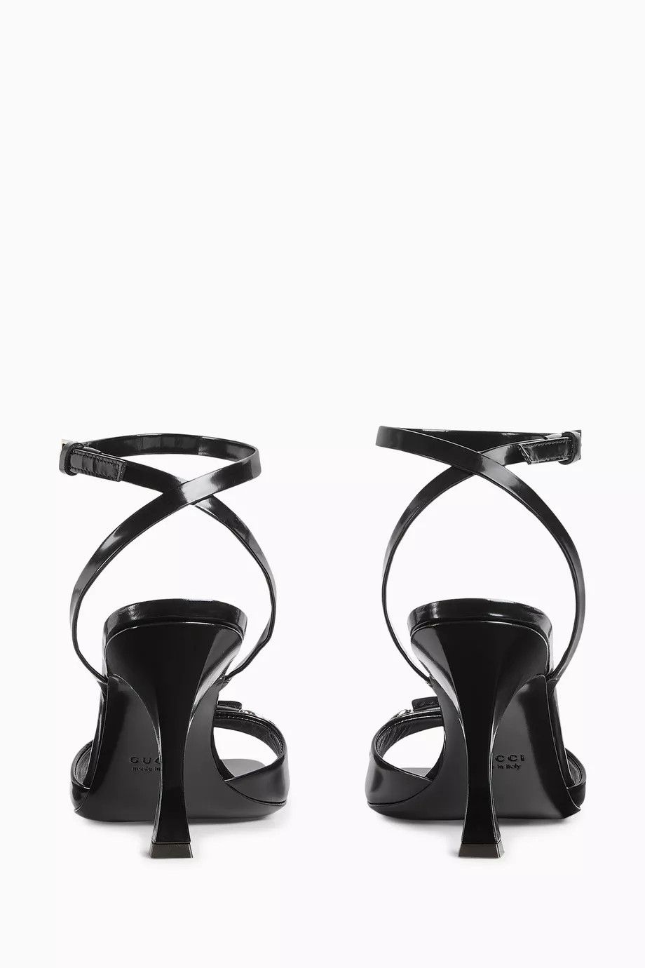 Gucci o1loc1c0326 832469 Women's Sandals With Horsebit in Black Size US 7 / IT 37 - 3 Thumbnail