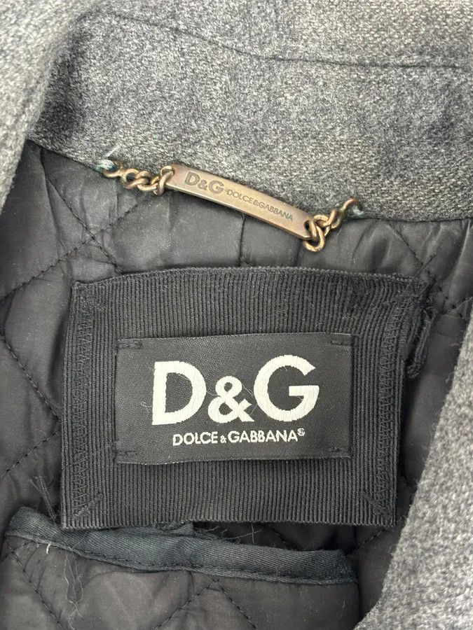 Dolce & Gabbana AW2009 Dolce & Gabbana Grey Wool Officer Trench Coat Size US M / EU 48-50 / 2 - 13 Thumbnail