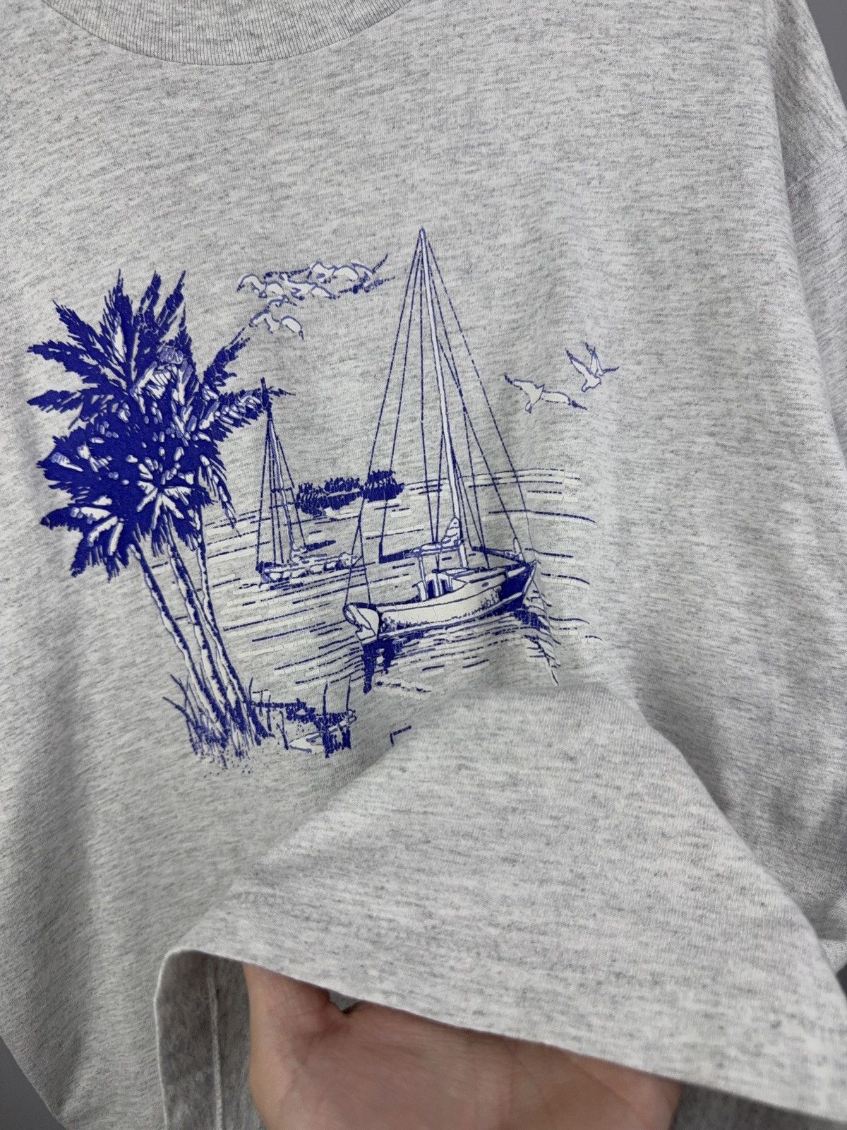 Vintage Vintage 90s Florida USA State Retro Print single stitch tee Size US L / EU 52-54 / 3 - 5 Thumbnail