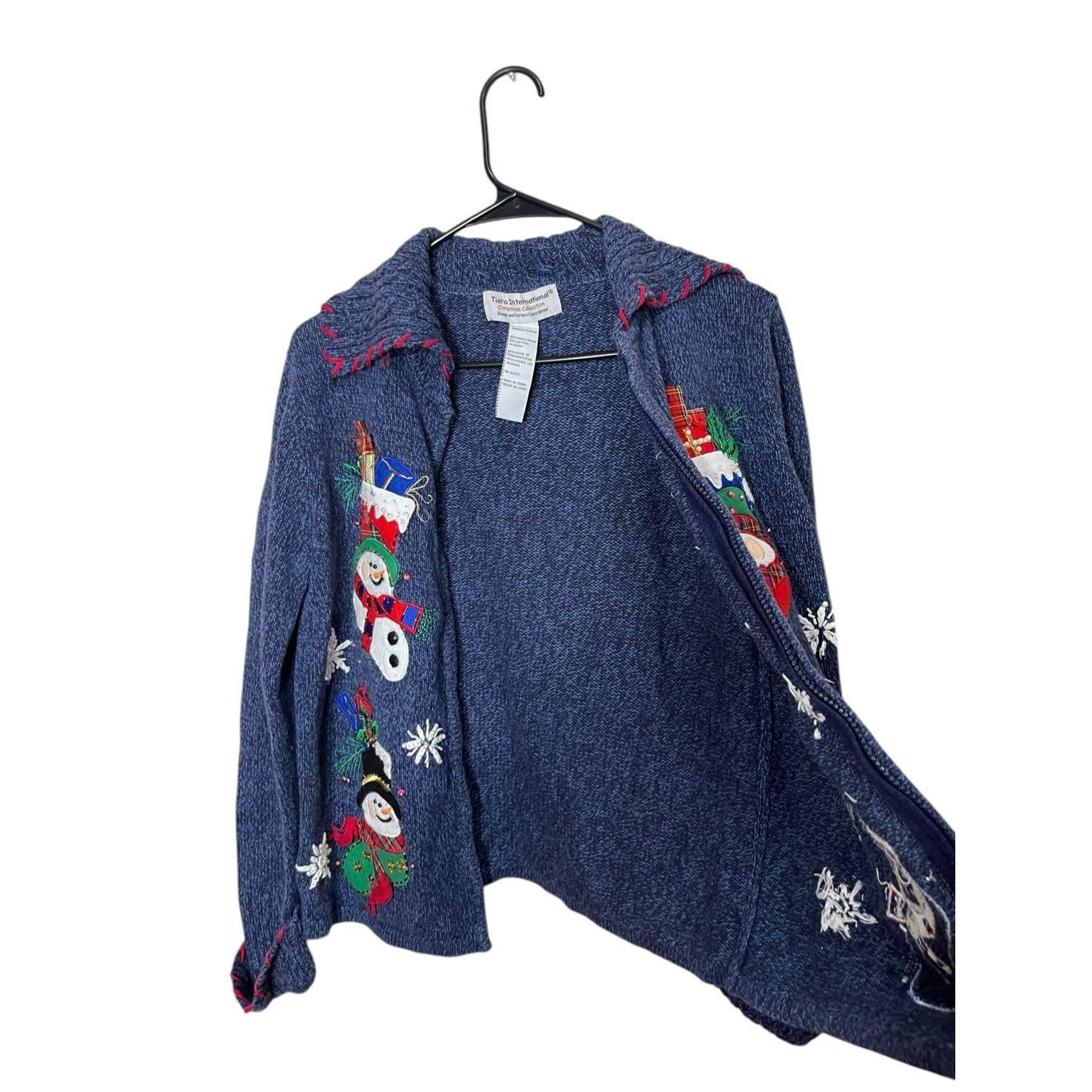 Other Vintage Tiara International Jolly Stocking Christmas Sweater Size S / US 4 / IT 40 - 6 Thumbnail