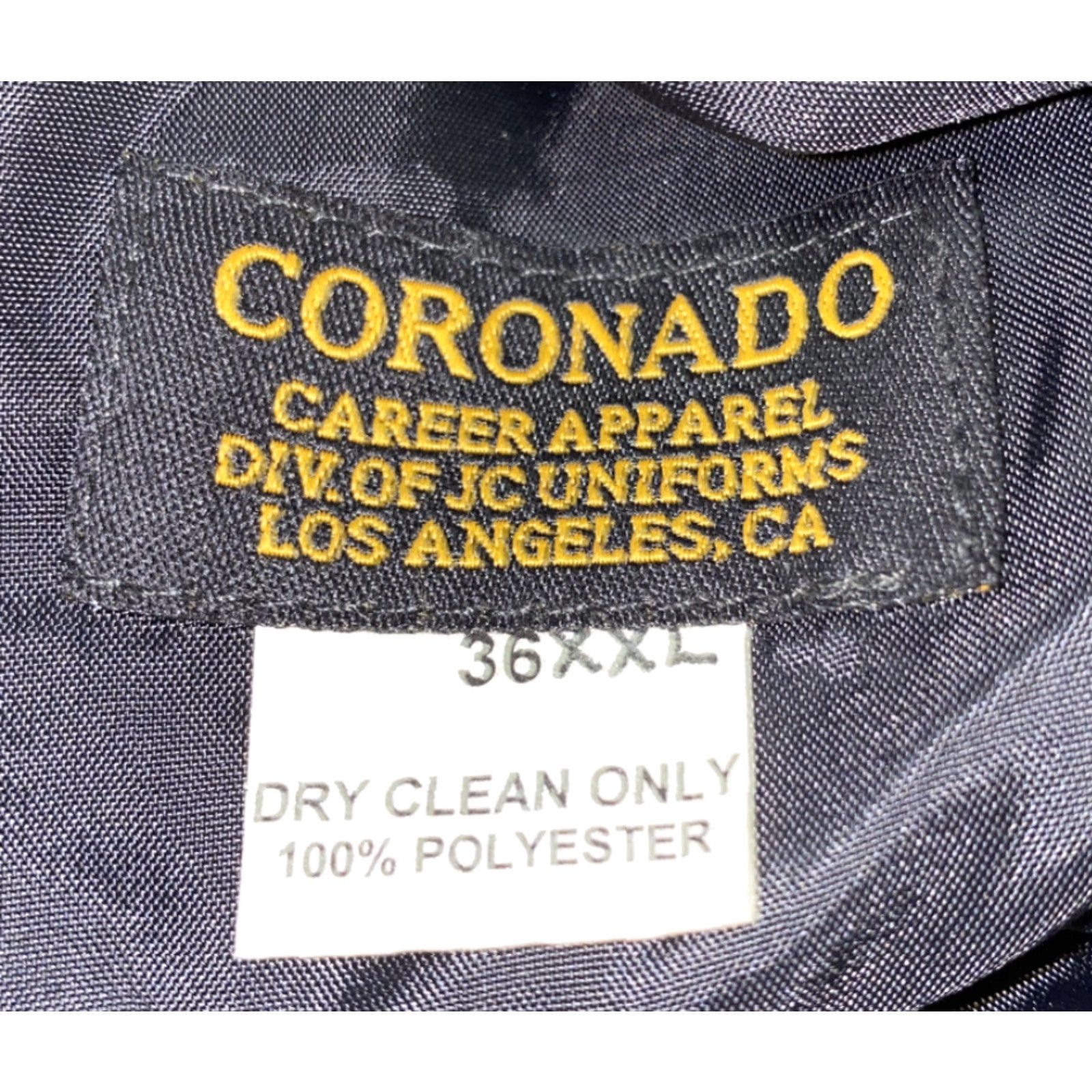 Vintage Coronado Jacket Men Blue Button Front Polyester 36XXL Size US XXL / EU 58 / 5 - 6 Thumbnail