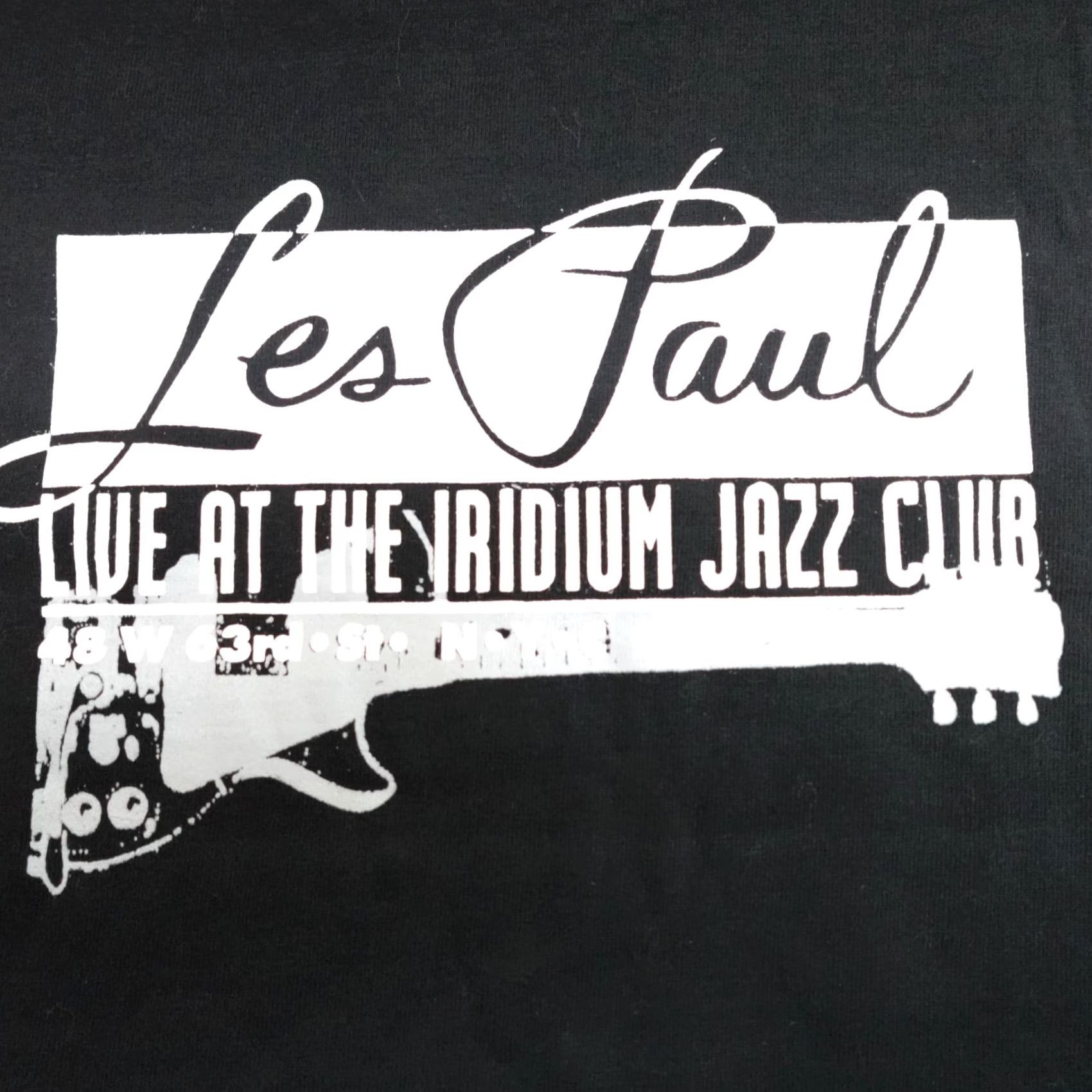 Vintage VINTAGE American Vintage Les Paul Shirt M Black Double-Sided Live At Iridium Jazz Club Mens T-Shirt Short Sleeve Crew Neck Baseball Theme Size US M / EU 48-50 / 2 - 4 Thumbnail