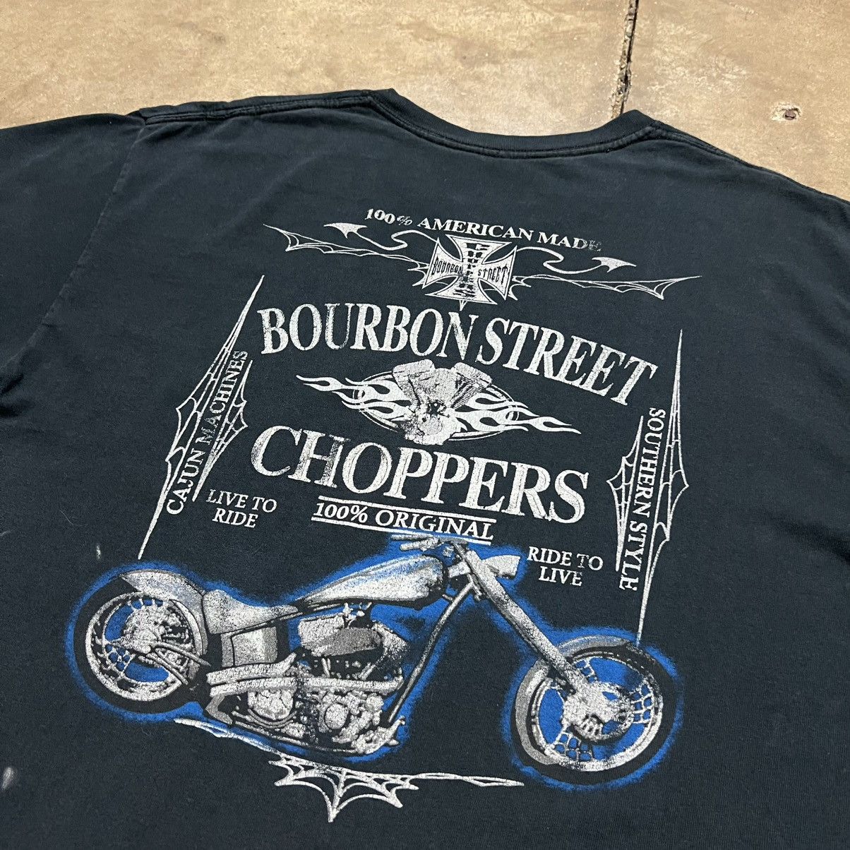 West Coast Choppers Vintage West Coast Choppers Bourbon Street Biker Tee Y2K Size US M / EU 48-50 / 2 - 4 Thumbnail