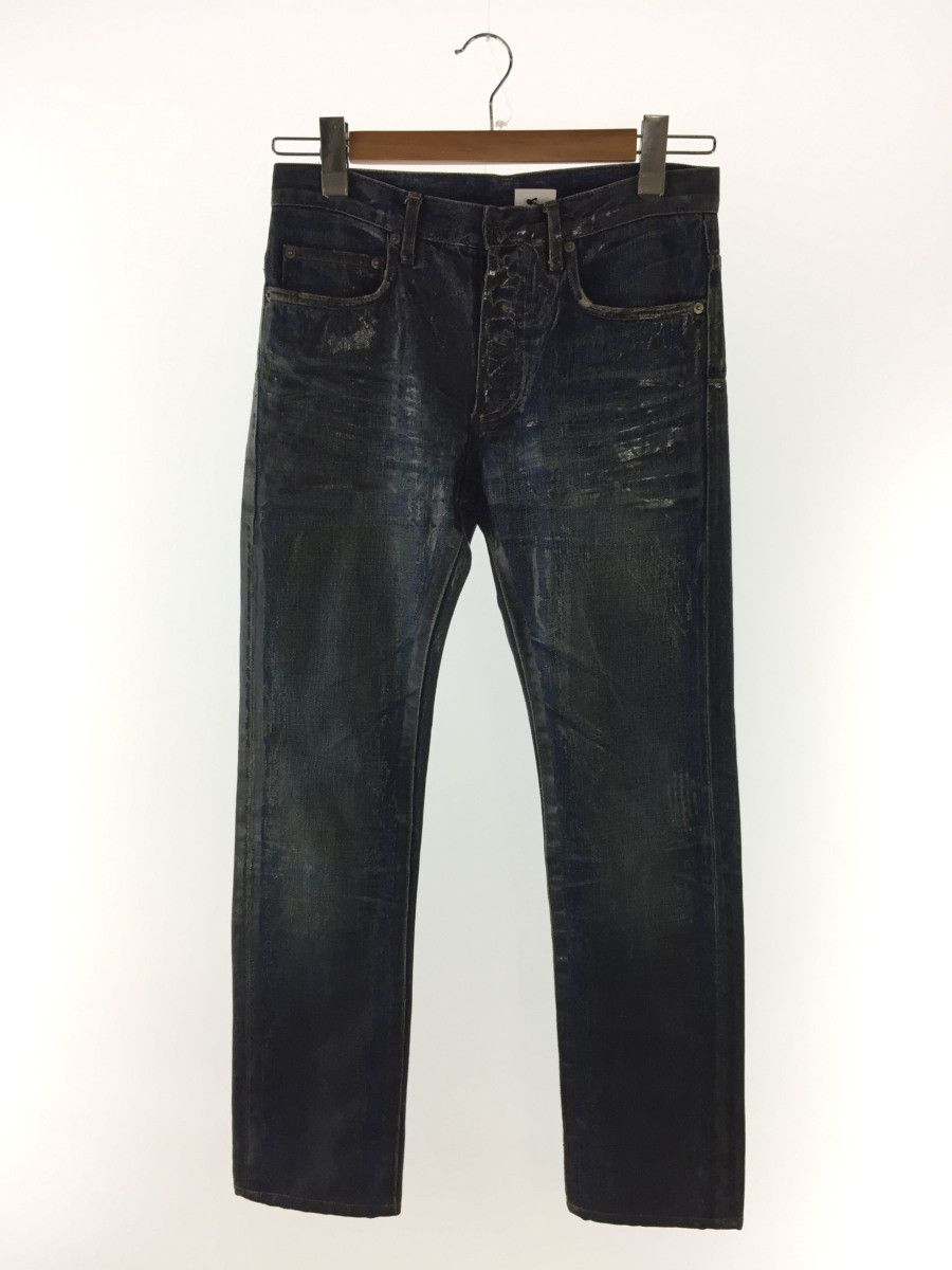 Dior Dior Homme Hedi Slimane Luster Wax Coat Denim Size US 27 - 2 Thumbnail