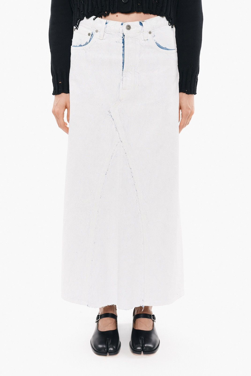 スカート MAISON MARGIELA Women Mid Skirts S30561 SI0MA0003 967 WHITE Maison Margiela MAISON MARGIELA Women Mid Skirts S30561