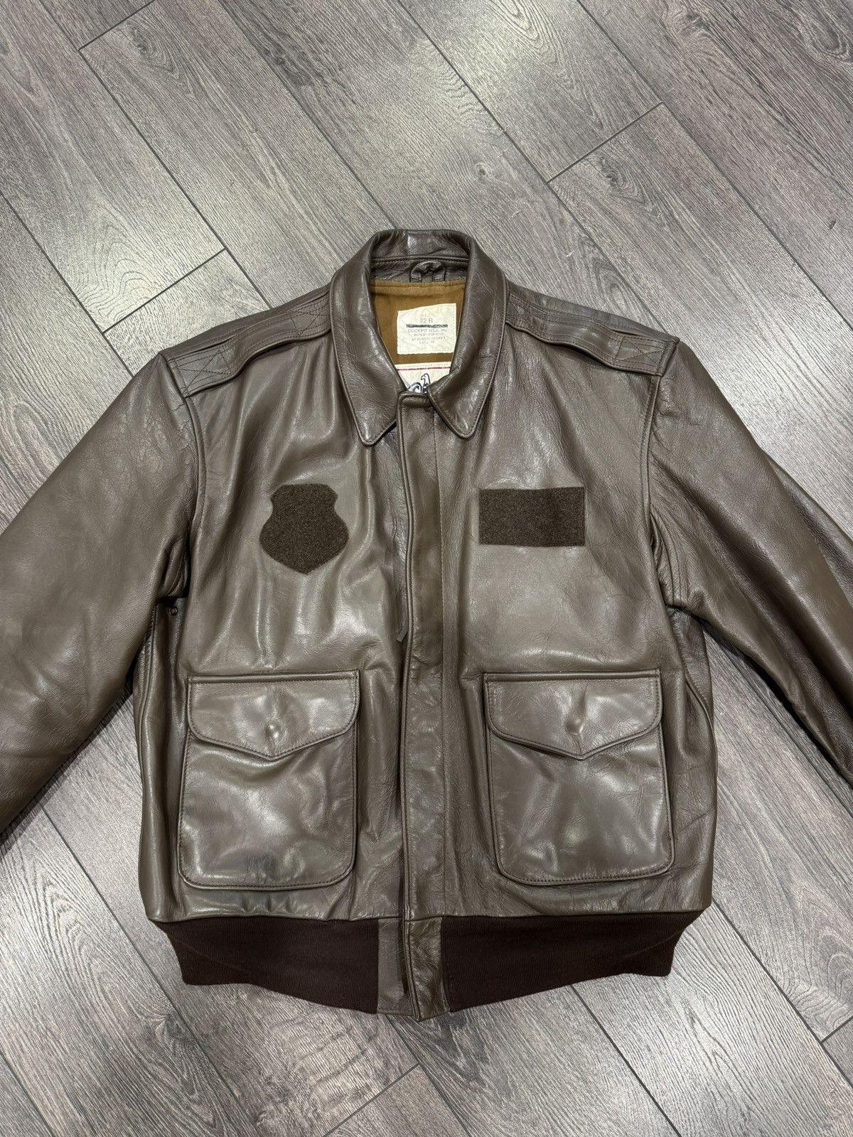 Cockpit USA Horsehide leather jacket Cockpit USA A-2 Flight Jacket 2007 Size US XL / EU 56 / 4 - 1 Thumbnail