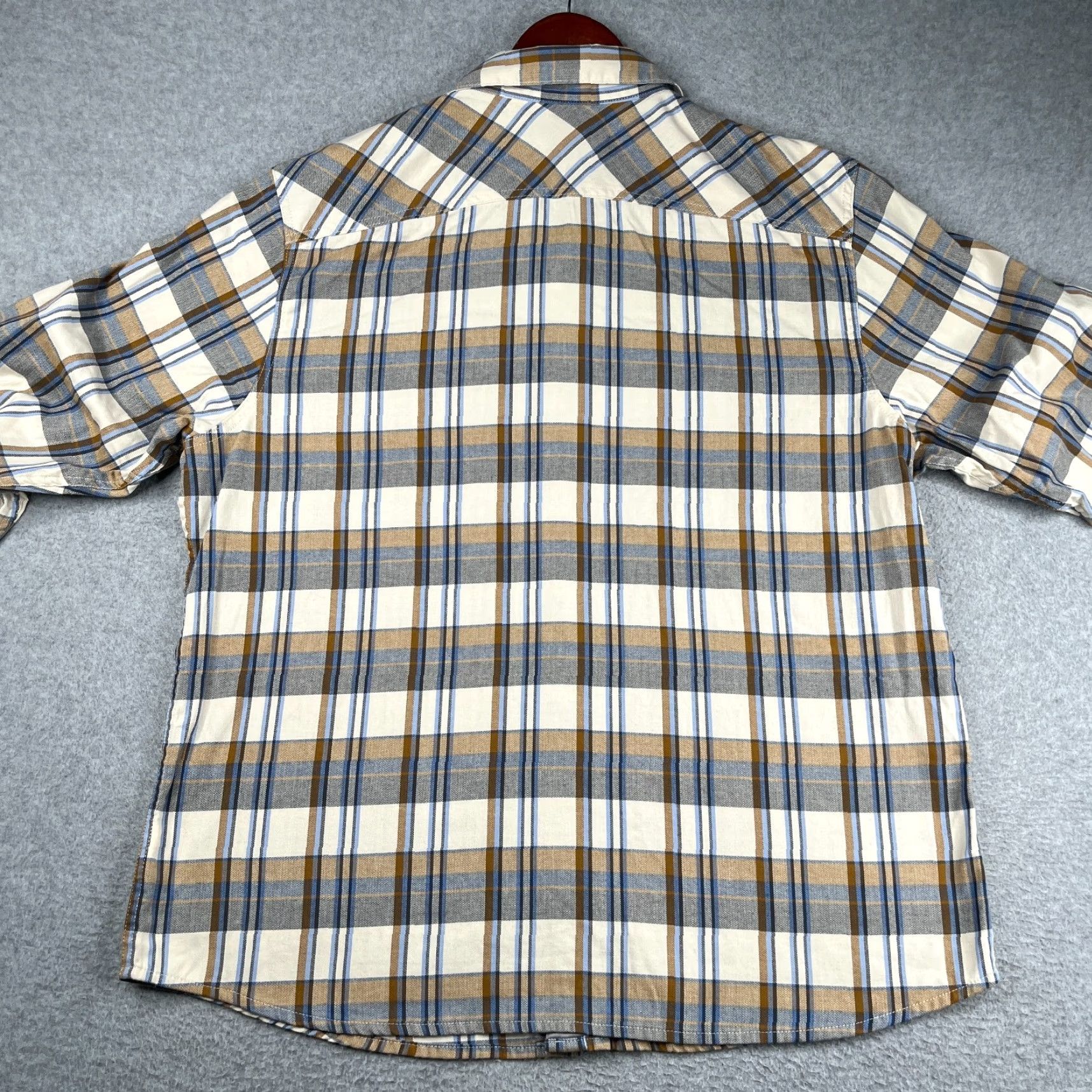 Wrangler Wrangler Shirt XL Multicolor Plaid Button-Up Long Sleeve Mens Colorful Casual Pocket Size US XL / EU 56 / 4 - 7 Thumbnail