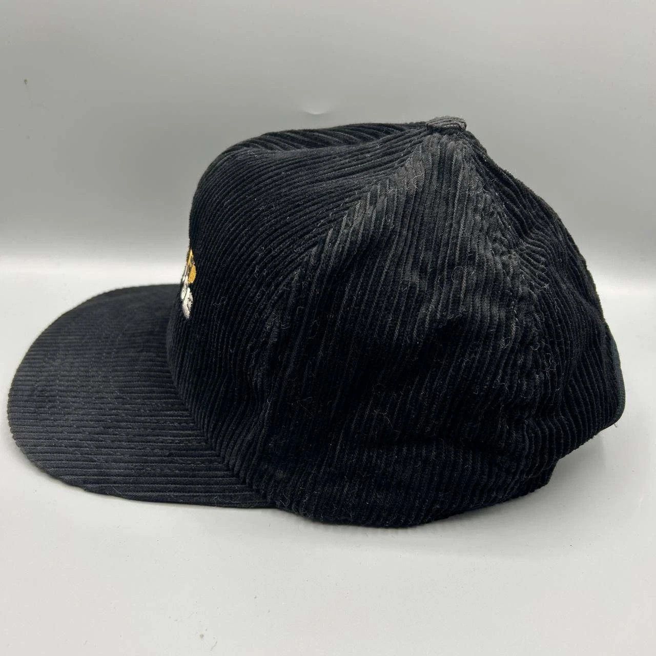 Other Pioneer Eclipse Hat Men Black Corduroy Embroidered Snap Back Size ONE SIZE - 3 Thumbnail