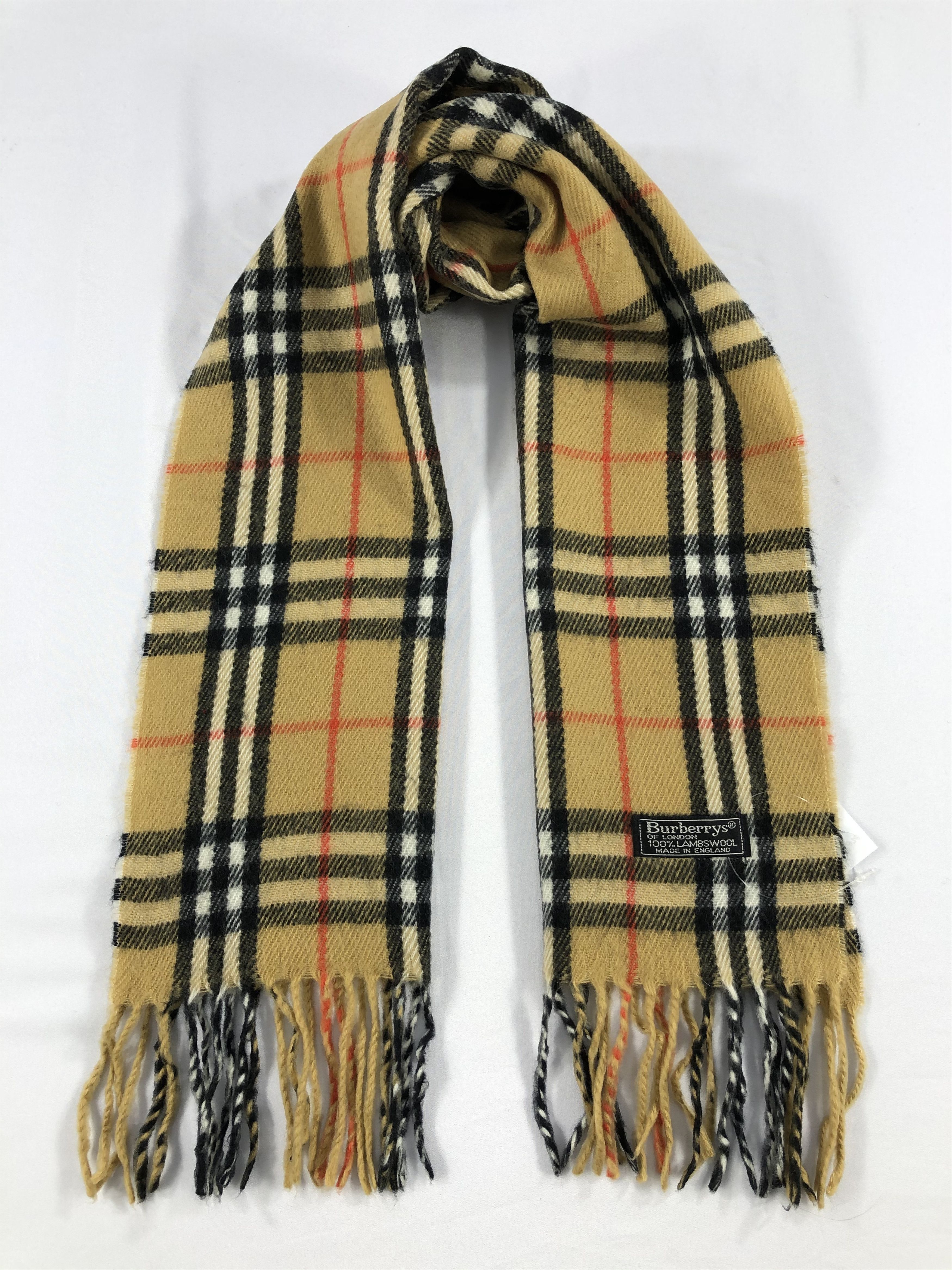 Burberry Vintage Burberry Scarf/Muffler/Neckwear MF1705 Size ONE SIZE - 1 Thumbnail