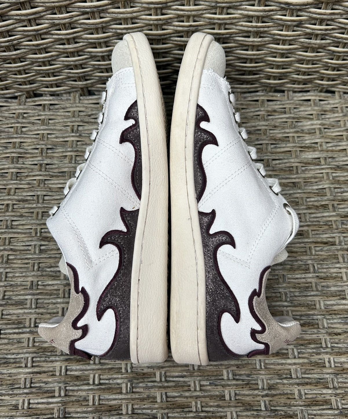 Isabel Marant × Isabel Marant Etoile Isabel Marant ETOILE Gilly Low-Top Canvas Leather Sneakers Size US 7 / IT 37 - 5 Thumbnail