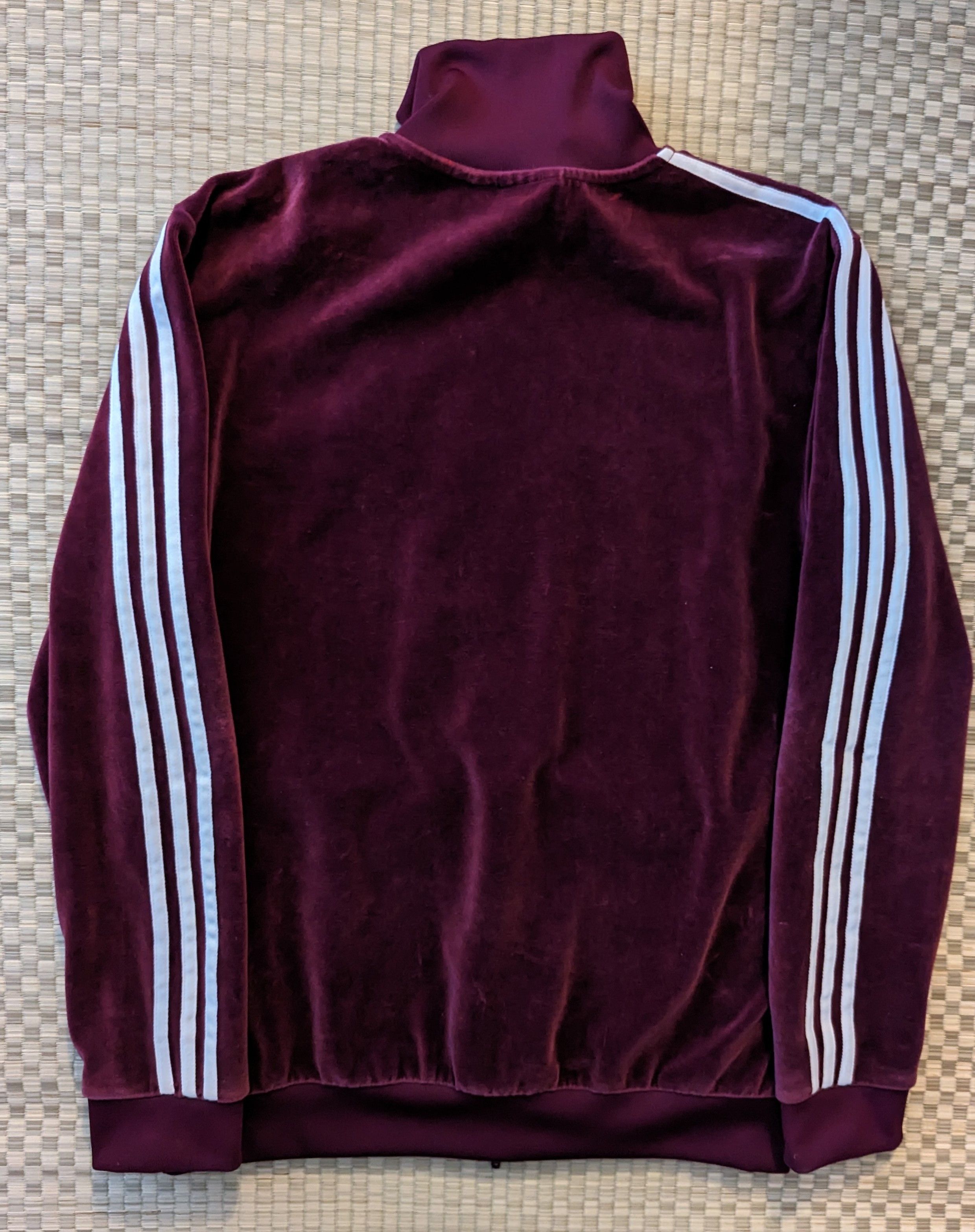 Adidas velour jacket best sale