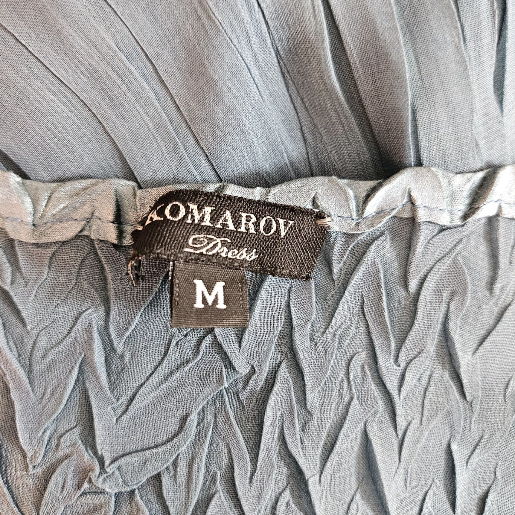Vintage Komarov Womens Crinkle Duster Cardigan Sz M Blue Sheer 3/4 Sleeve Size M / US 6-8 / IT 42-44 - 4 Thumbnail