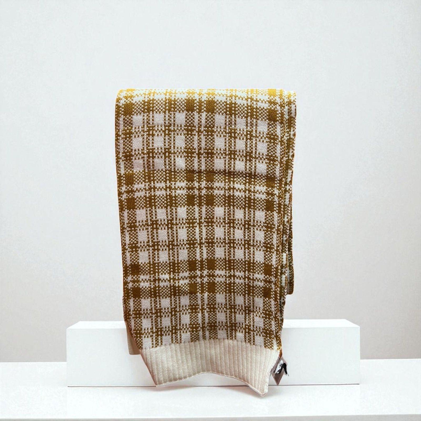 Timberland New Timberland Scarf Wheat Plaid One Size Winter Fall Logo T Size ONE SIZE - 2 Thumbnail