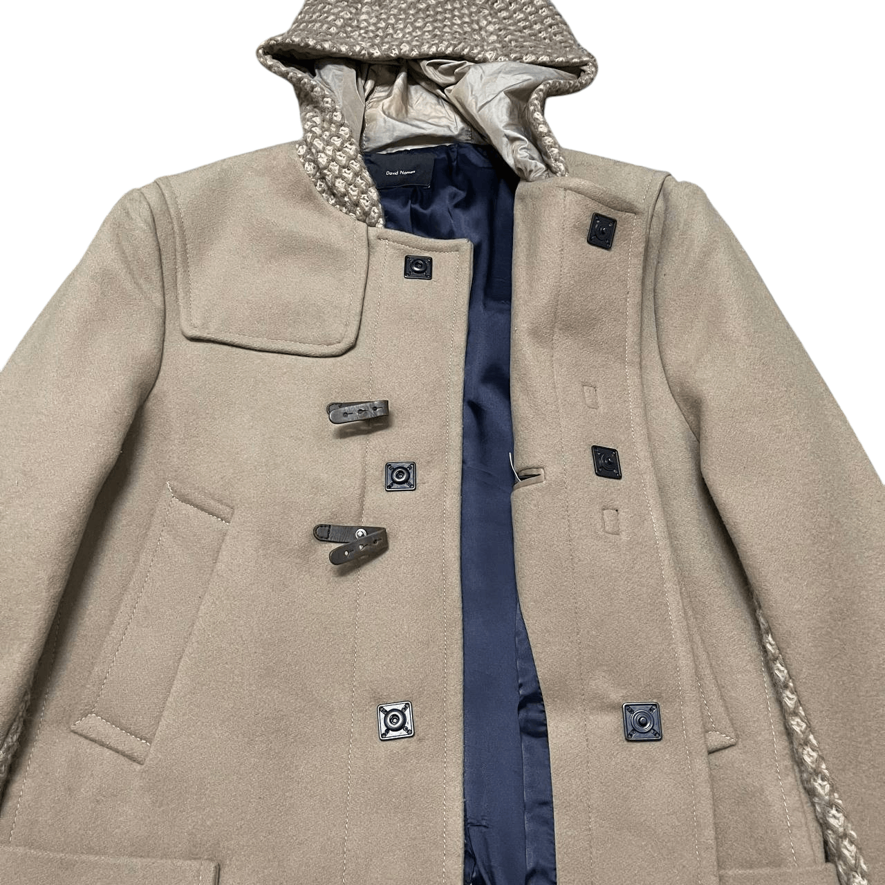 DAVID NAMAN David Naman Wool Hooded Coat Size US S / EU 44-46 / 1 - 5 Thumbnail