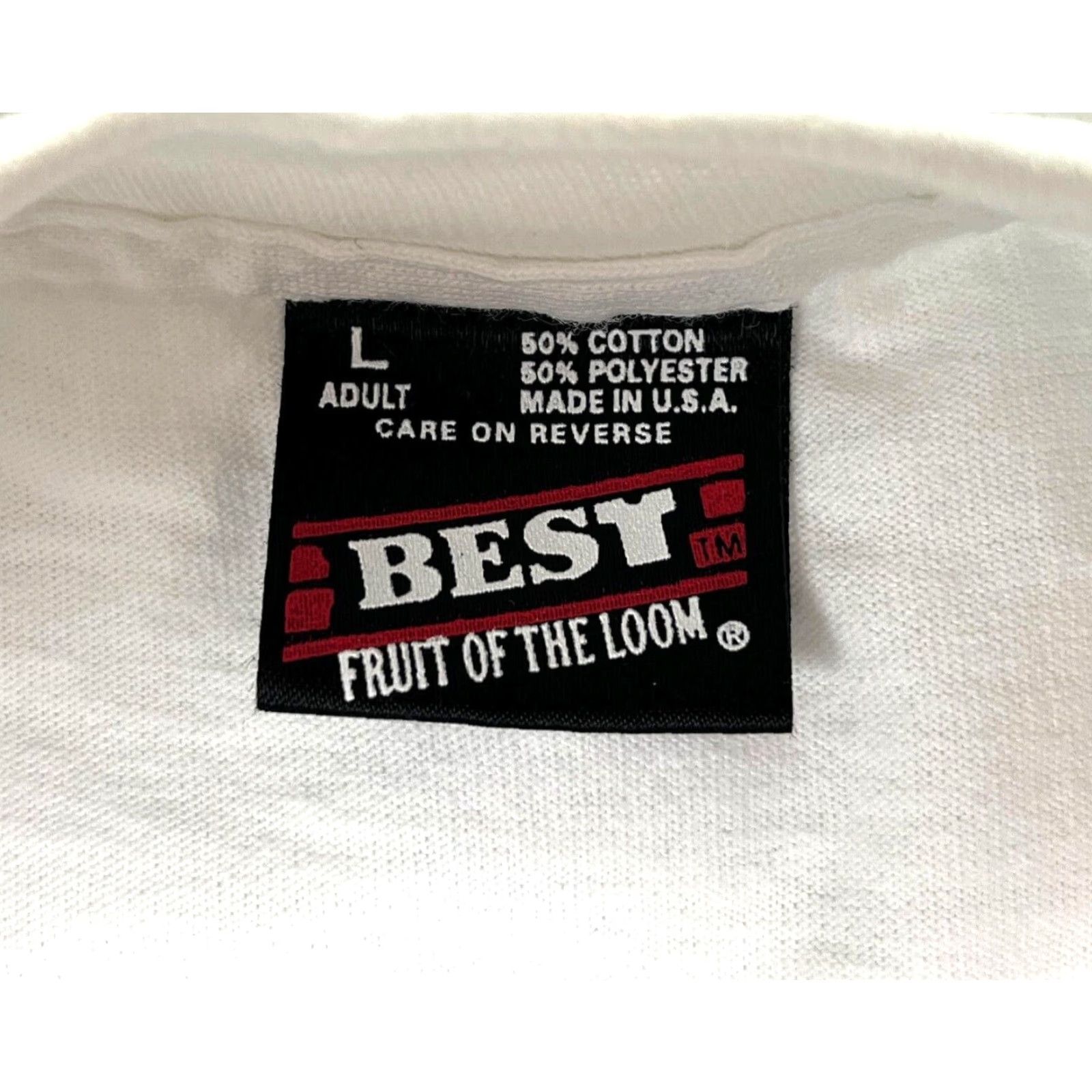Fruit Of The Loom VINTAGE Grateful Dead T-Shirt Unisex Adults Size L White 90s Band Music Single Stitch Made in USA Fruit of the Loom Size US L / EU 52-54 / 3 - 5 Thumbnail