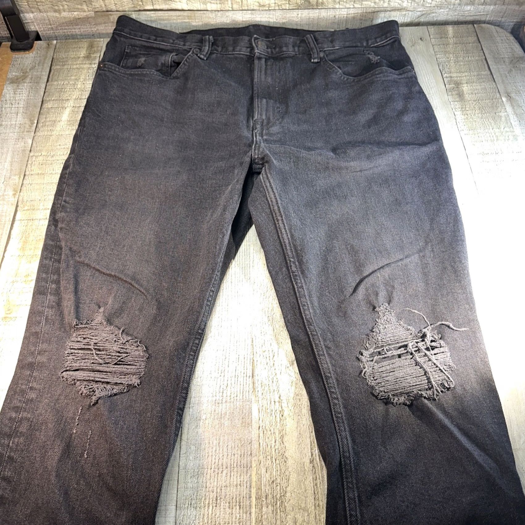 H&M H&M Jeans Men Skinny 36x32 Regular Black Jeans Men 36 Black Size US 36 / EU 52 - 2 Thumbnail