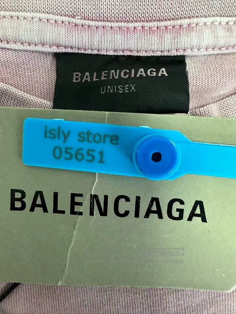 Balenciaga Balenciaga Letter Pattern Printed Round Neck Short Sleeve Size US M / EU 48-50 / 2 - 4 Thumbnail