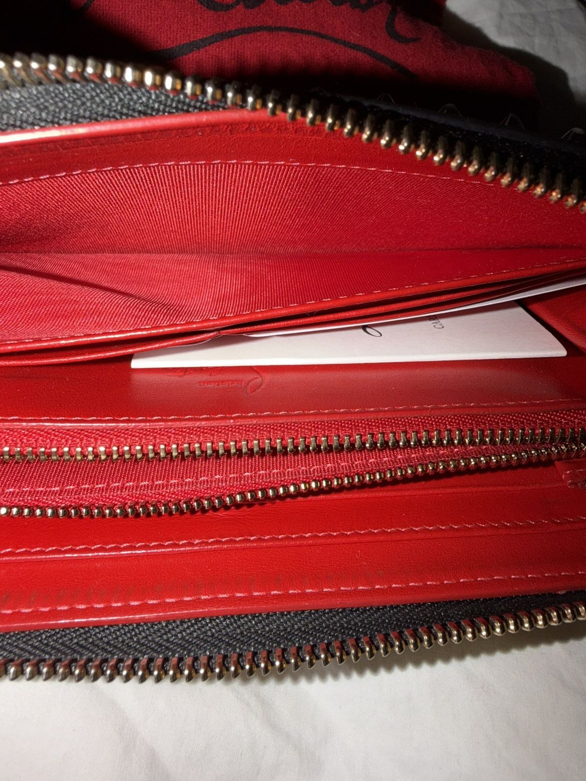 Christian Louboutin Christian Louboutin Panettone metallic gold spiked wallet Size ONE SIZE - 5 Thumbnail