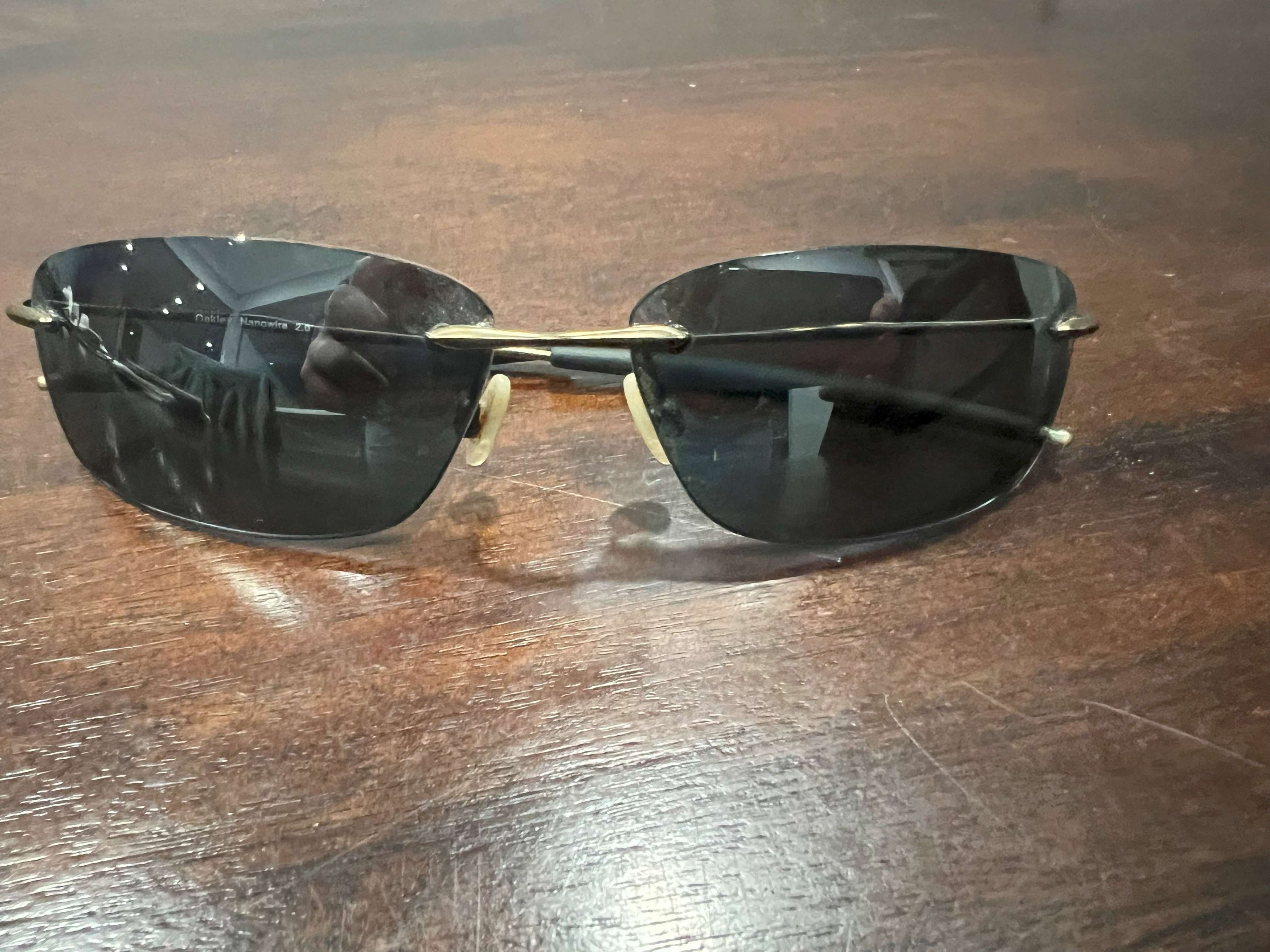 image of Oakley Nanowire 2.0 With Polarized Lenses in Black, Men's
