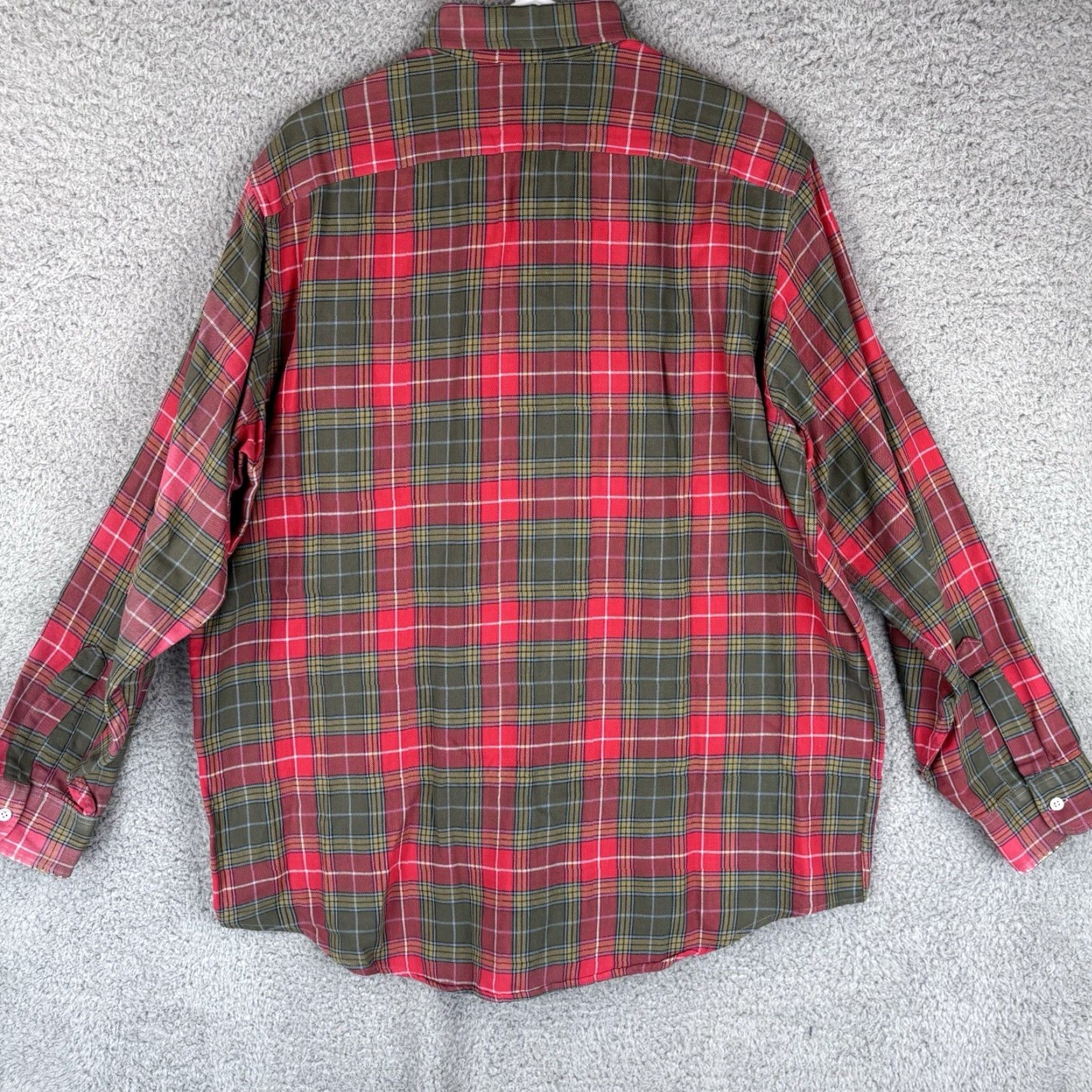 Vintage VINTAGE L.L. Bean Shirt Mens Large Red Plaid Button Down Pocket USA Regular Size US L / EU 52-54 / 3 - 4 Thumbnail