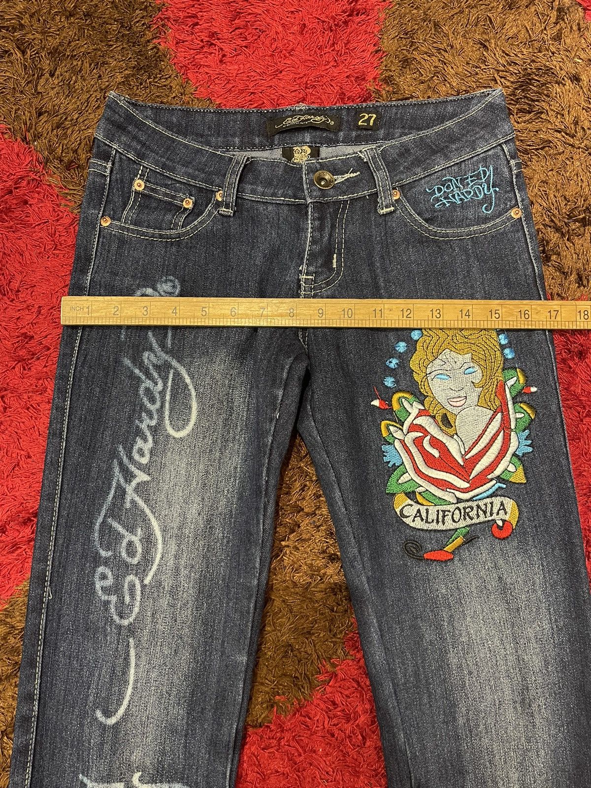 Ed Hardy Best Offer Ed Hardy By Christian Audigier Jeans Size 28 - 30 Size US 29 - 17 Thumbnail
