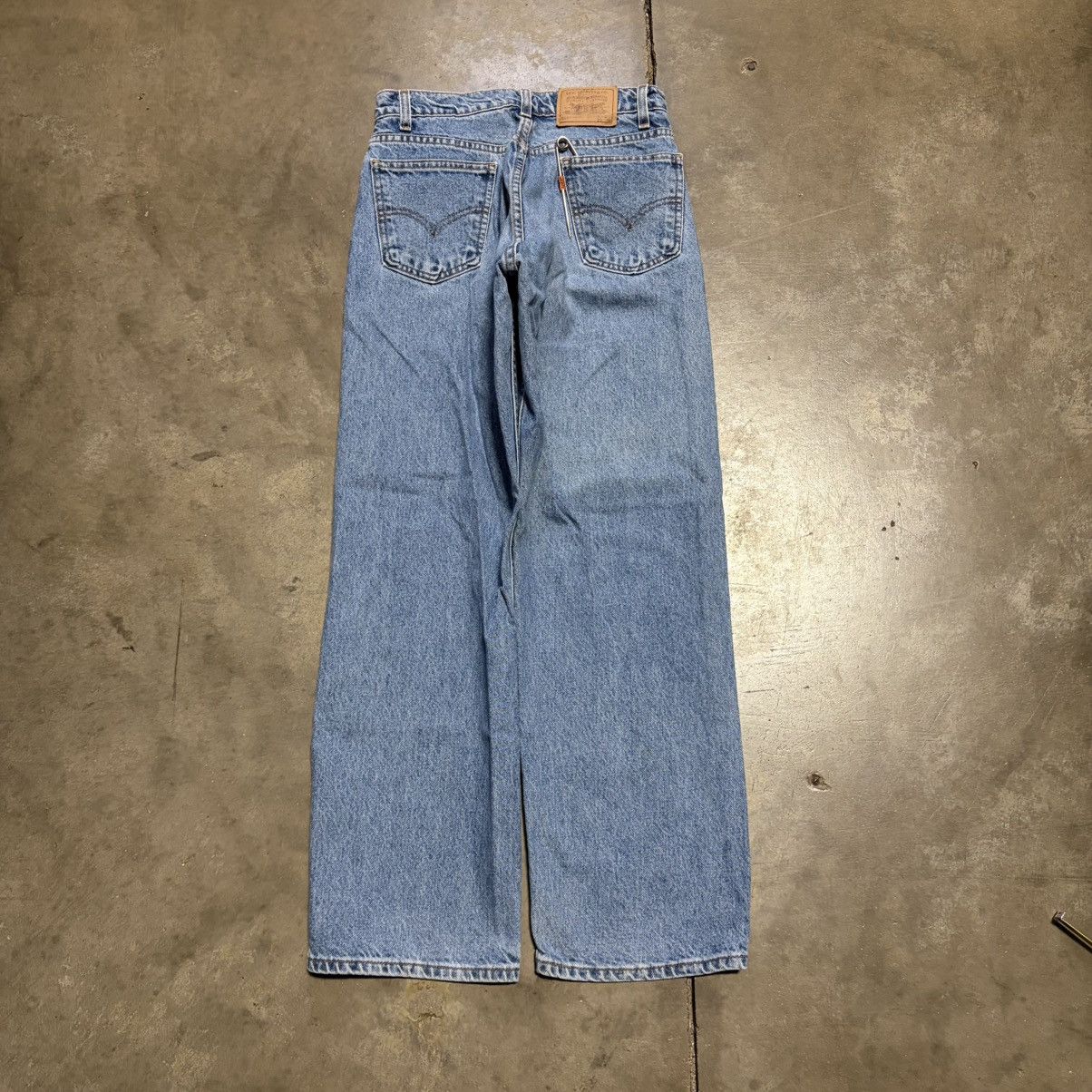 Levi's Vintage Levis 565 Orange Tag Wide Leg Baggy Denim Jeans 90s Size US 29 - 6 Thumbnail