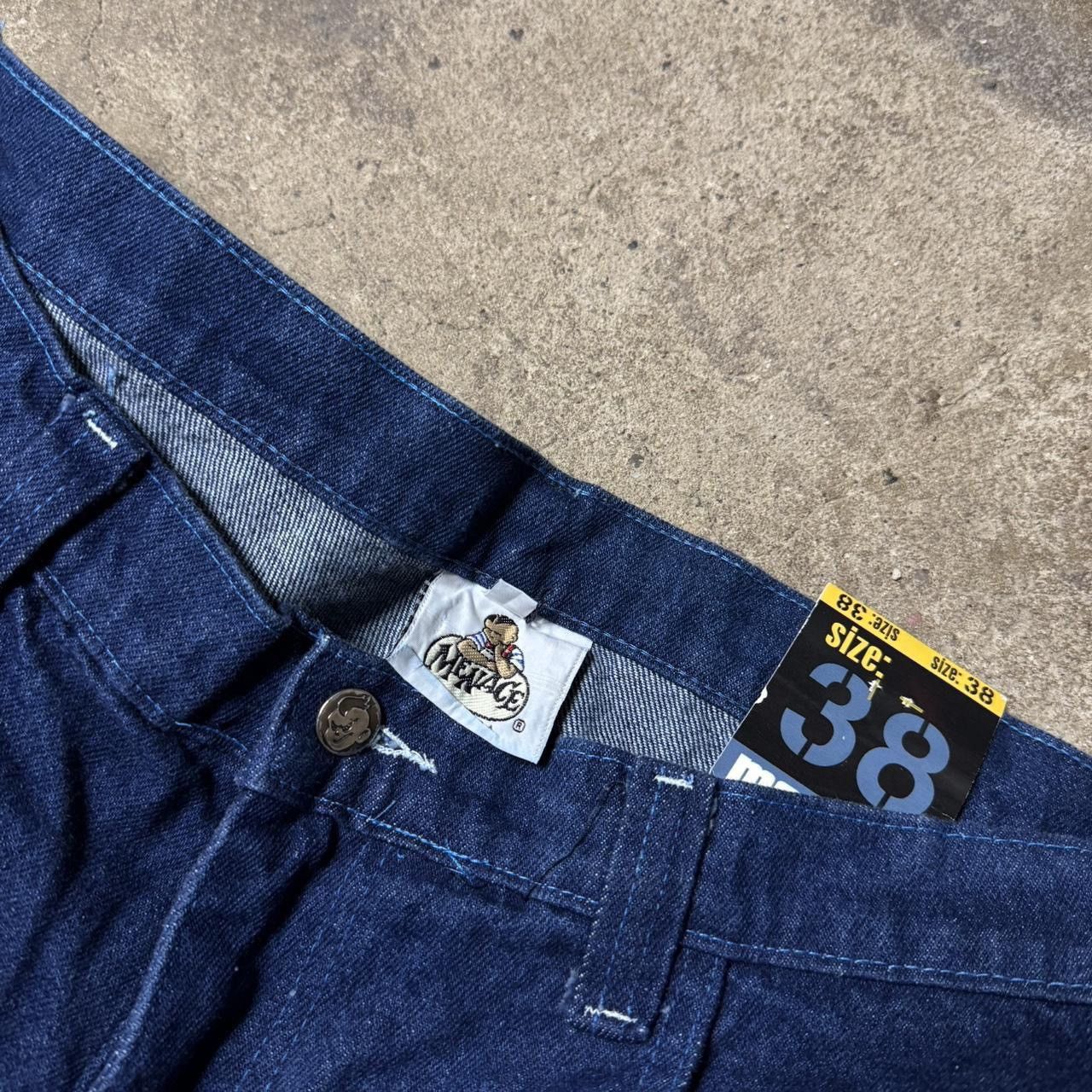Menace 90s Menace Baggy Blue Denim Jeans Size US 36 / EU 52 - 7 Thumbnail