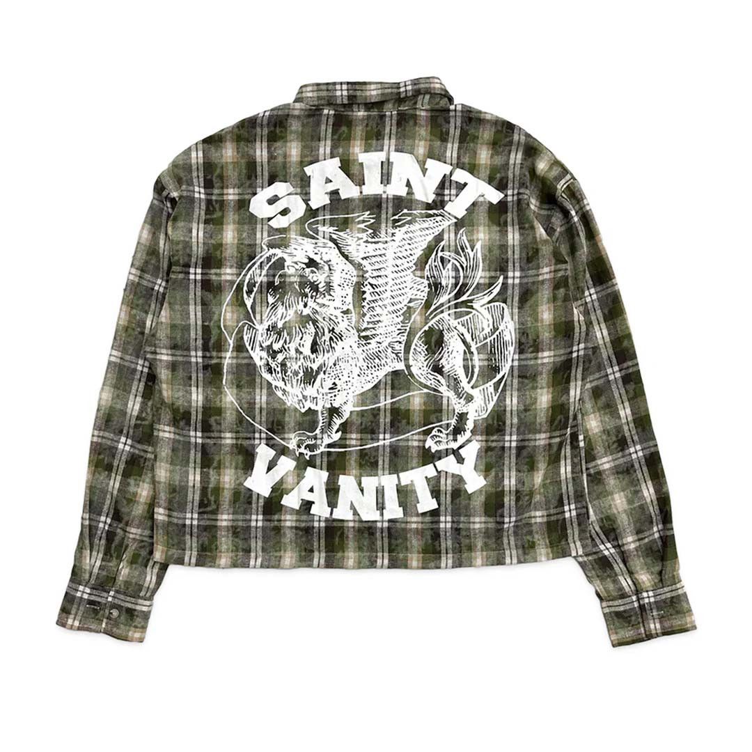 Saint Vanity Green Brown Flannel Size US S / EU 44-46 / 1 - 1 Thumbnail