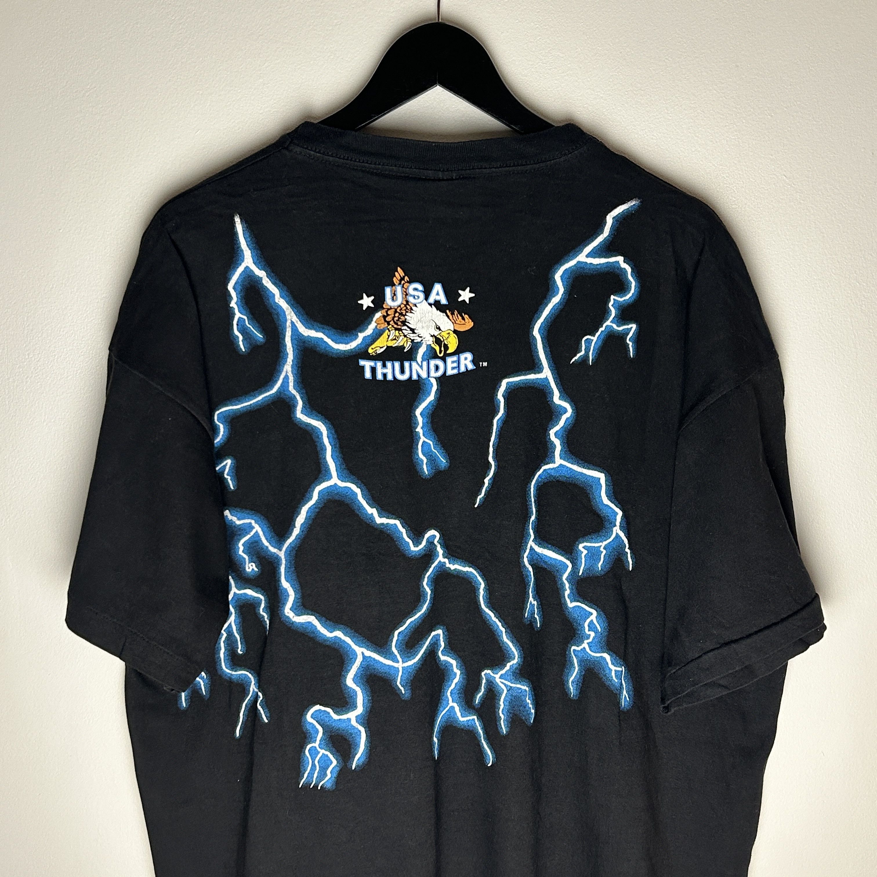 Vintage Vintage USA Thunder Wolf T-shirt Size US XXL / EU 58 / 5 - 4 Thumbnail