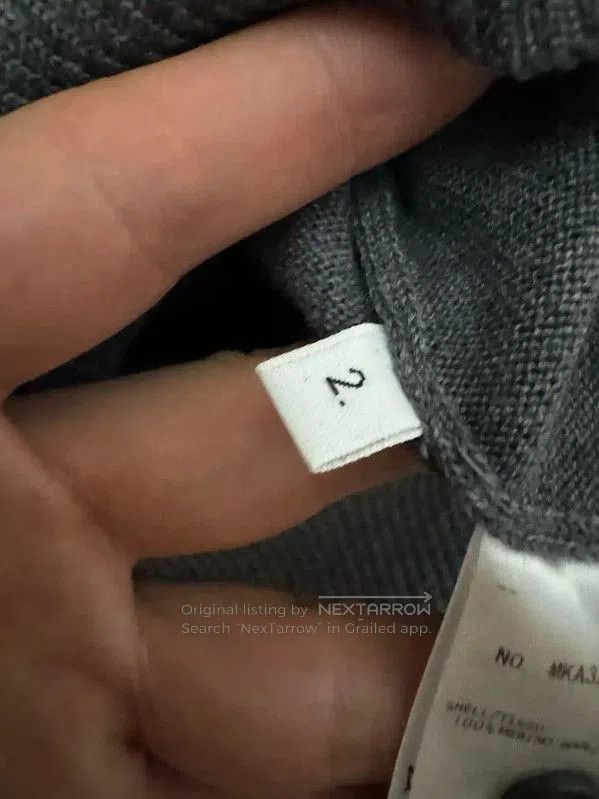 Thom Browne Thom Browne Gray Wool Embroidered Sweater . Size US M / EU 48-50 / 2 - 5 Thumbnail