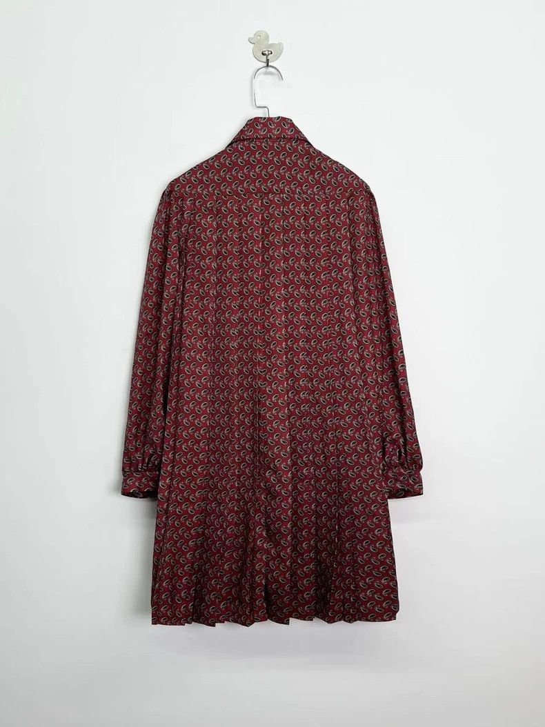 Balenciaga size 34 Burgundy cashew flower logo printed mul