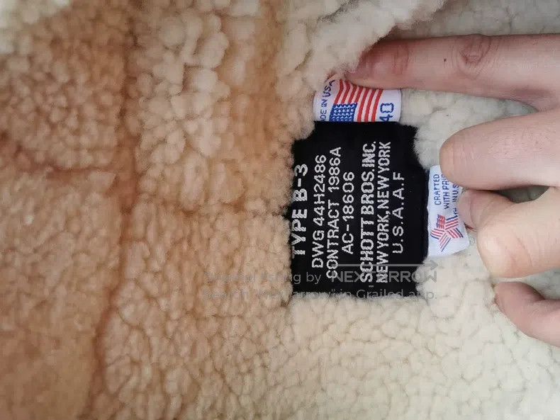 Schott Schott B3 Fur is integrated Size US XXS / EU 40 - 3 Thumbnail