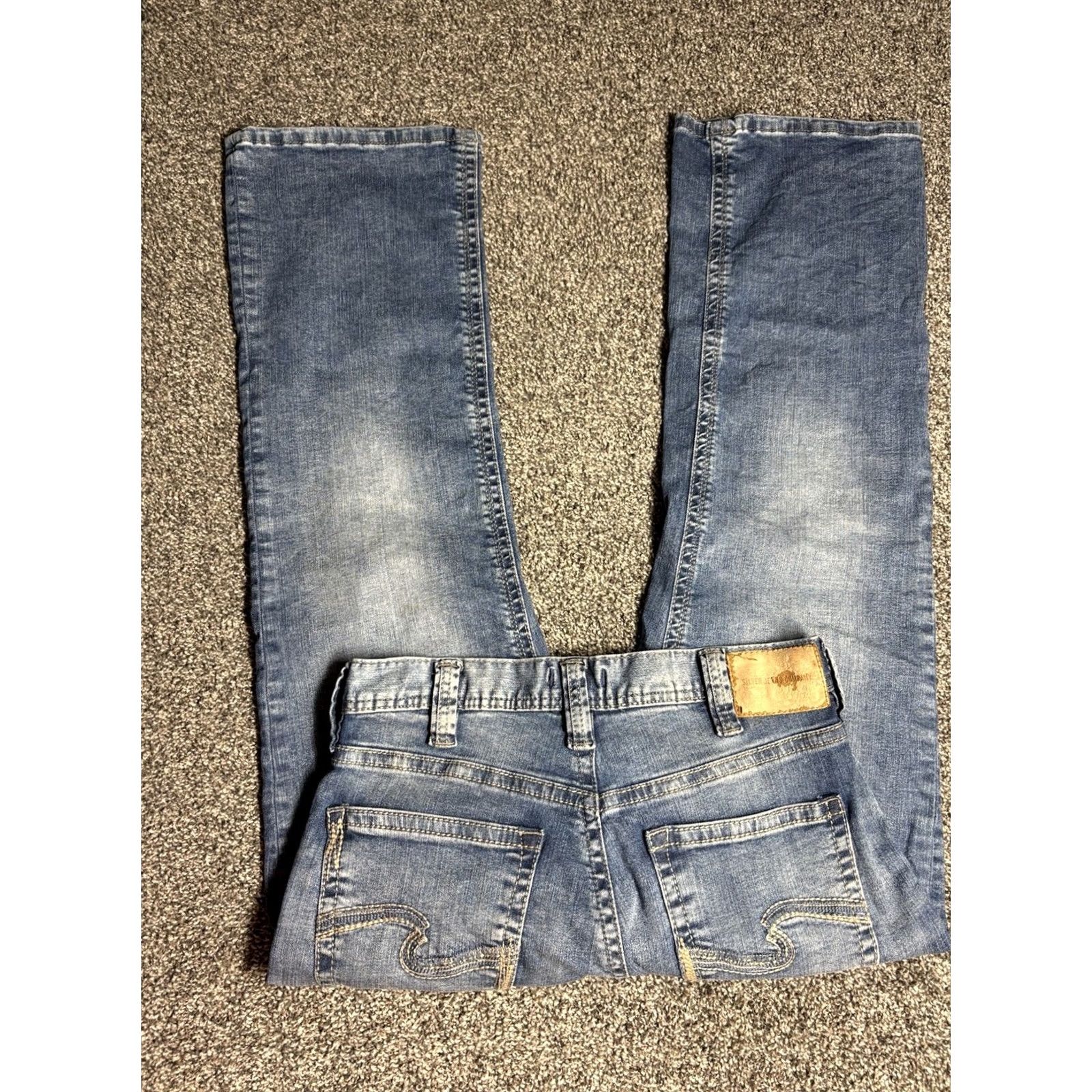 Silver Jeans Co. Silver Jeans Craig Jeans 30x28 Blue Relaxed Bootcut Distressed Cowboy Casual Mens Jeans Regular 30 Regular Size US 30 / EU 46 - 2 Thumbnail