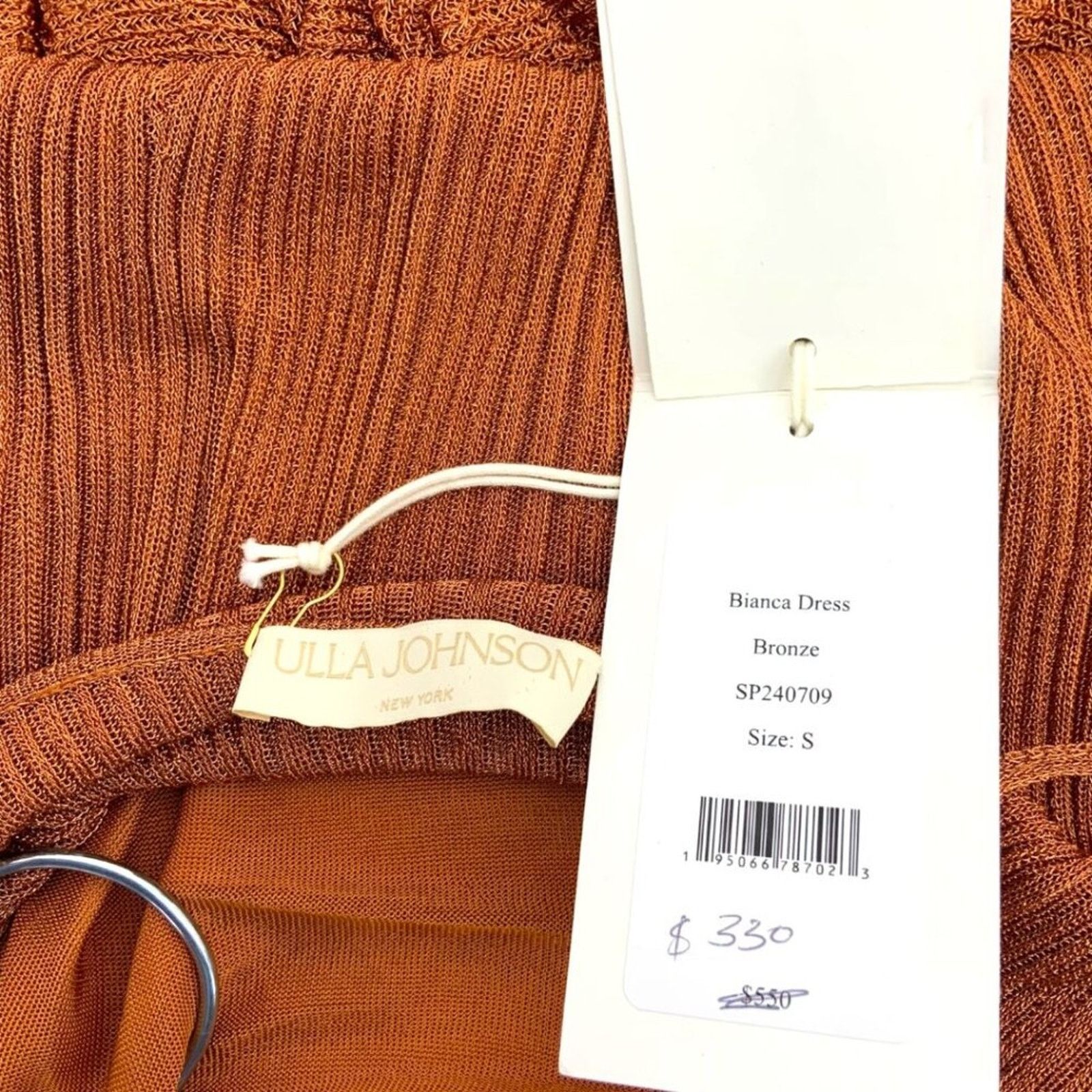 Ulla Johnson Ulla Johnson Bianca Metallic Minidress Bronze Small NWT $550 Size S / US 4 / IT 40 - 4 Thumbnail