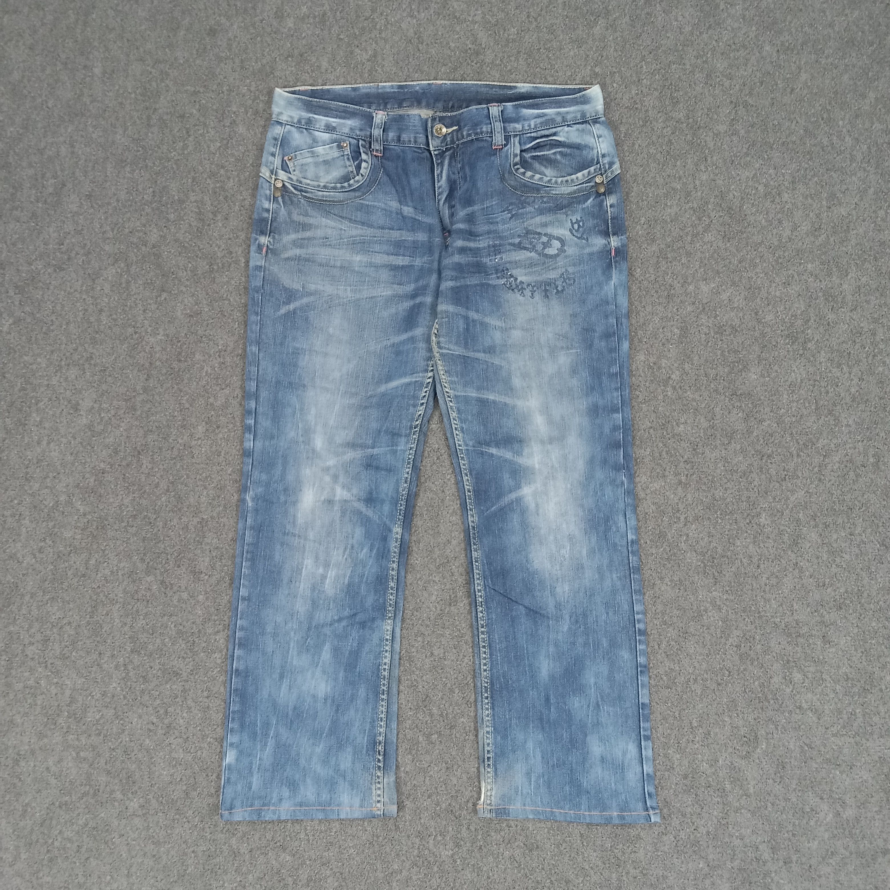 Christian Audigier × Ed Hardy × Vintage Ed Hardy by Christian Audiger Embroidery Logo Jeans Size US 35 - 5 Thumbnail