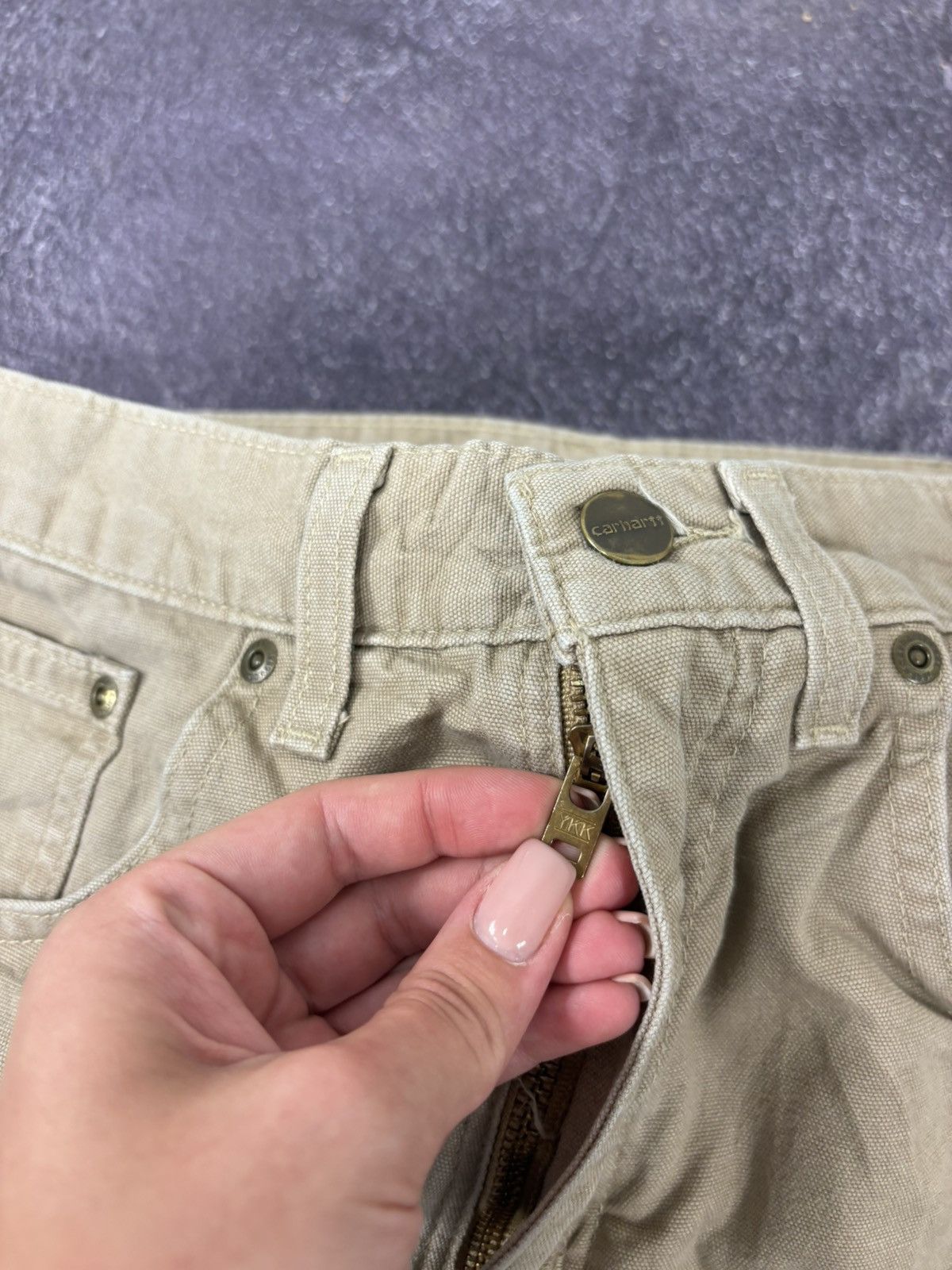 Carhartt Vintage Carhartt USA Cream Work Hype Baggy Pants Size US 33 - 17 Thumbnail