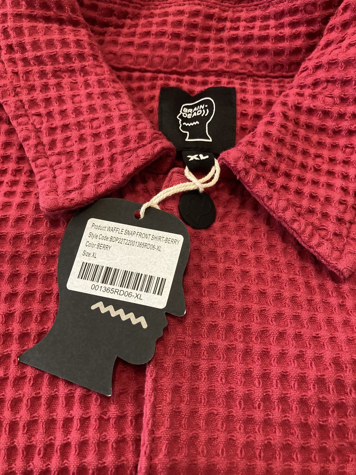 Brain Dead Waffle Button Front Shirt Berry Size US L / EU 52-54 / 3 - 4 Thumbnail