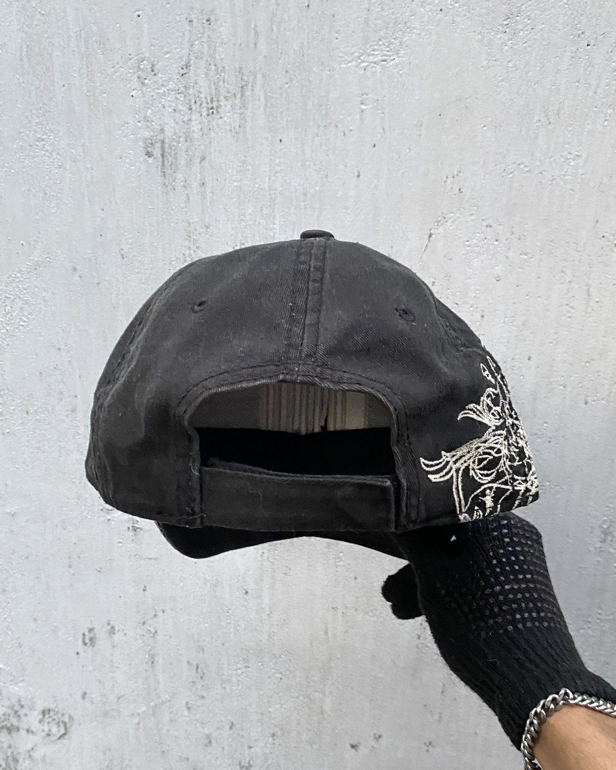 Japanese Brand Ajm Headwear 'AT800 Chrome Hearts lookalike' Cap - Black Size ONE SIZE - 5 Thumbnail