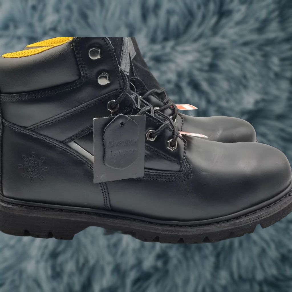 Vintage Globalwin 1606ST Black Steel Toe Men's Work Boot Size 13 M SKU BX 10 X Size US 13 / EU 46 - 1 Thumbnail