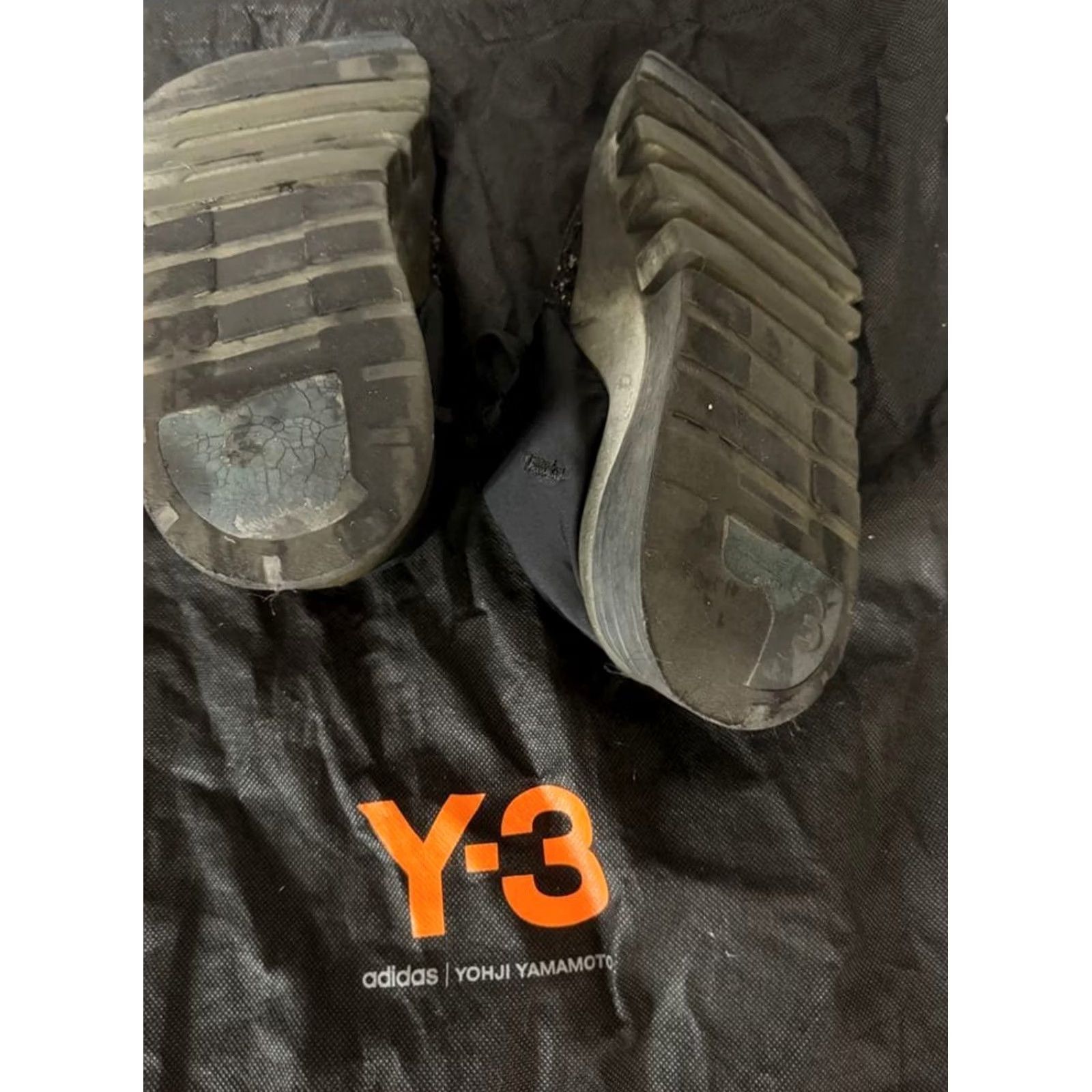 Y-3 Y-3 Sneakers Black Men 8.0US JPN Collabo 2 Pair Set/Storage Bag Included Sneaker Size ONE SIZE - 7 Thumbnail