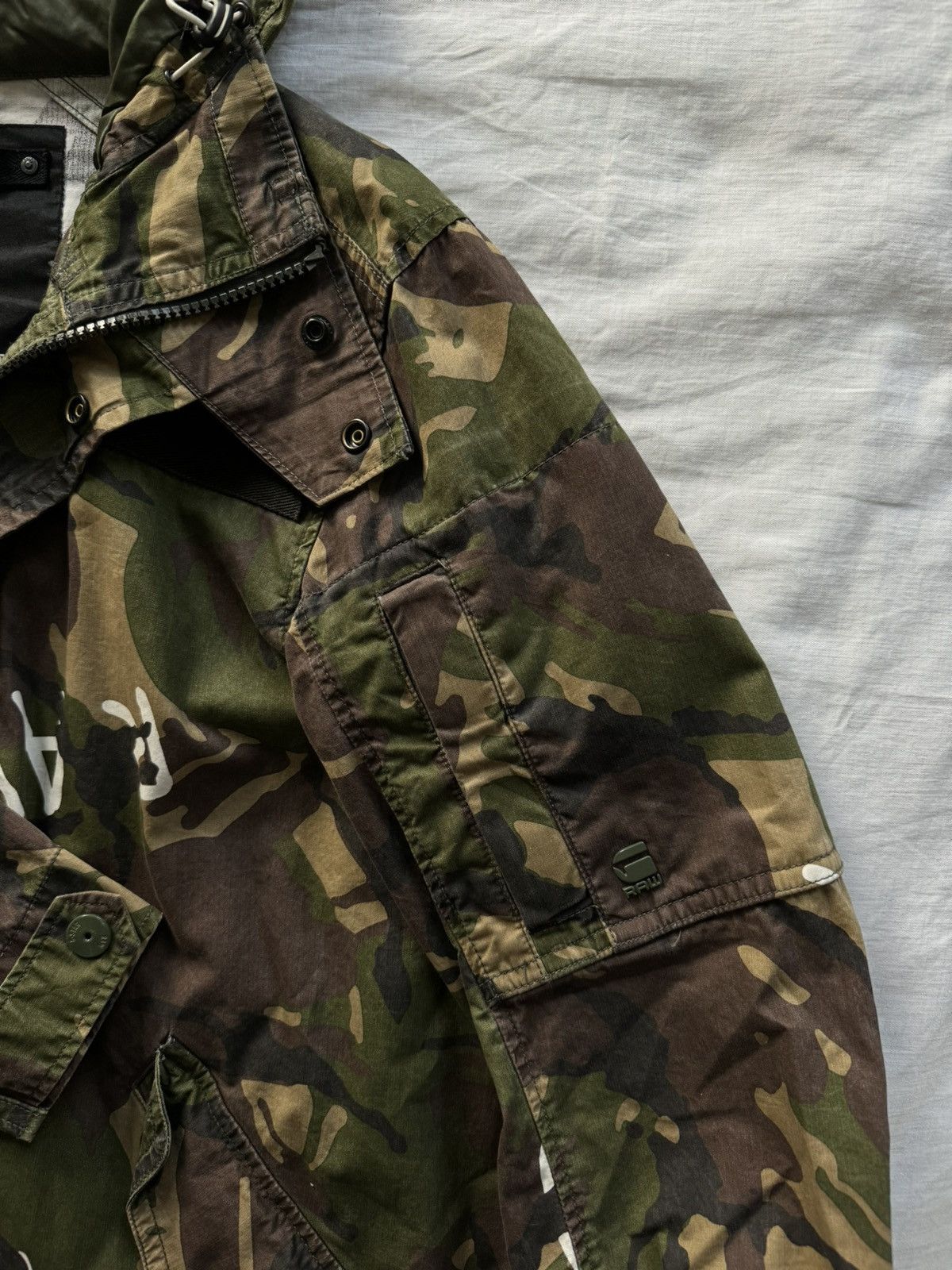 G-Star Gstar Raw Camo Parka Jacket Size US L / EU 52-54 / 3 - 5 Thumbnail