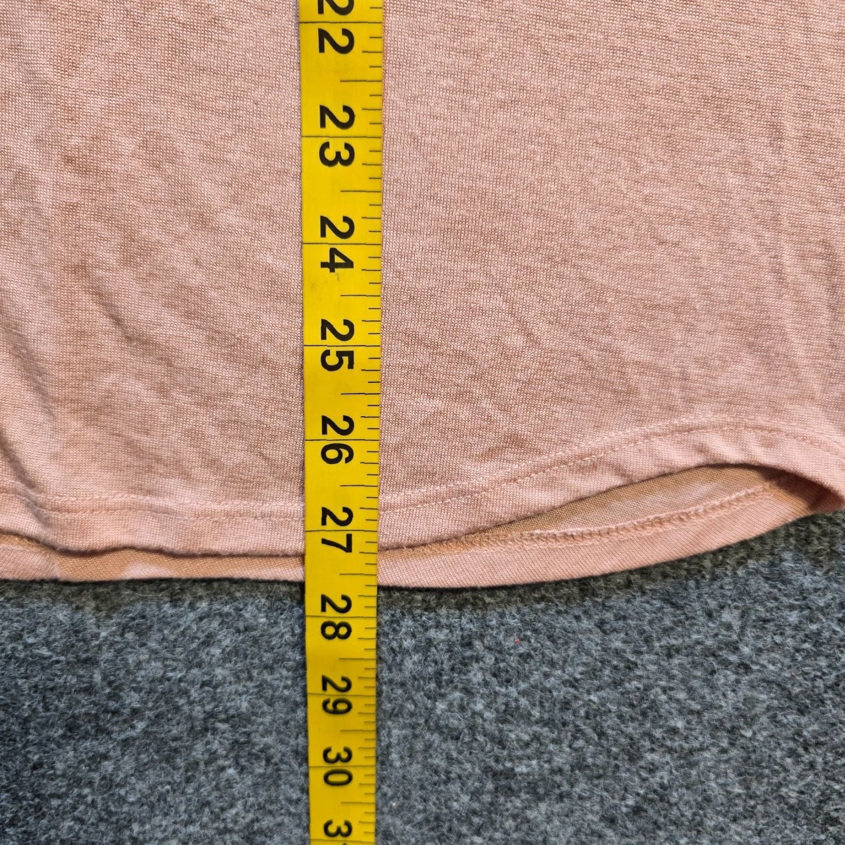 Vince Vince Top Women XS Pink Short Sleeve Stretch Knit Boxy Relaxed Casual Basic Size XS / US 0-2 / IT 36-38 - 6 Thumbnail
